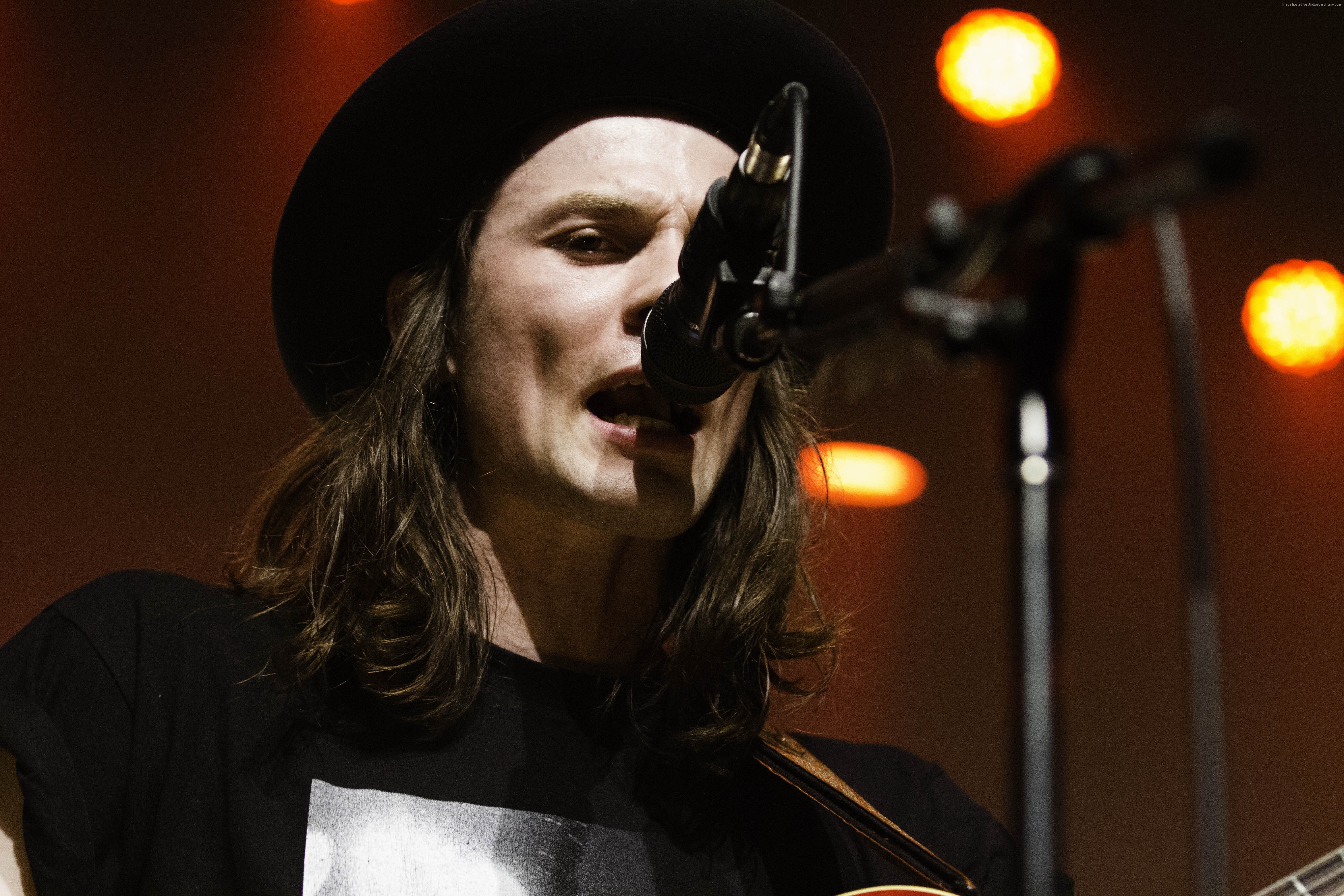 Singer James Bay performing on stage HD Wallpaper