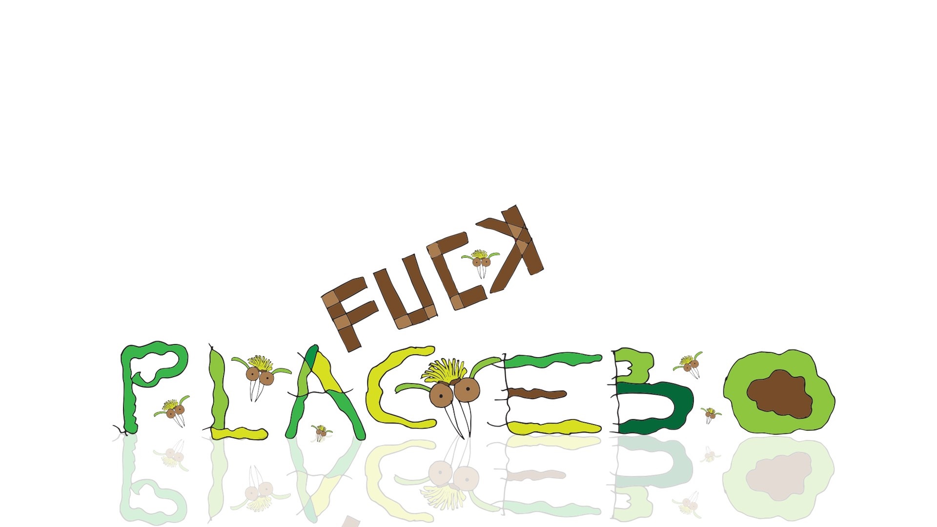 Placebo and Fuck text illustration HD Wallpaper