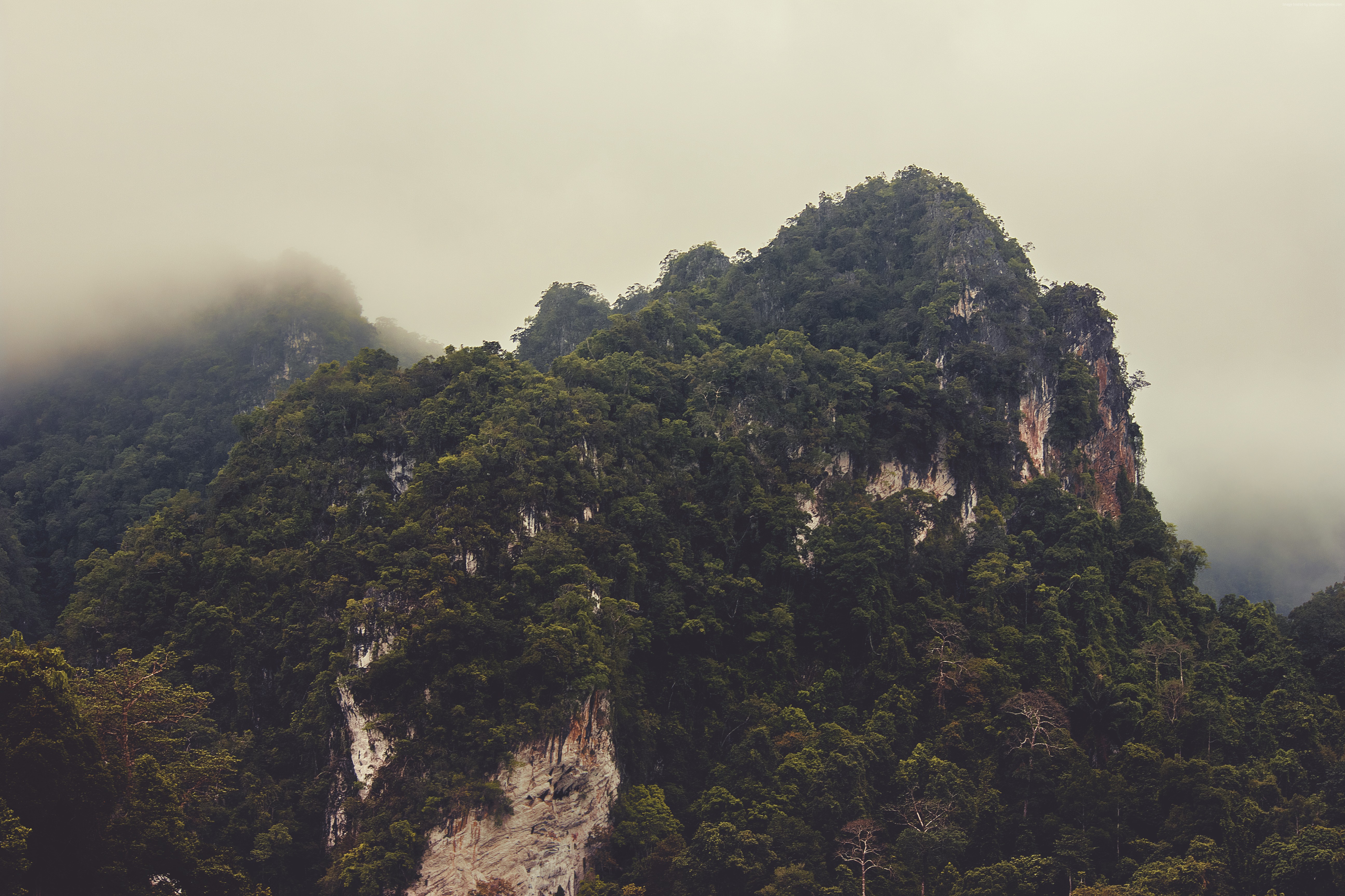 Misty Mountains in Thailand 4K HD Wallpaper