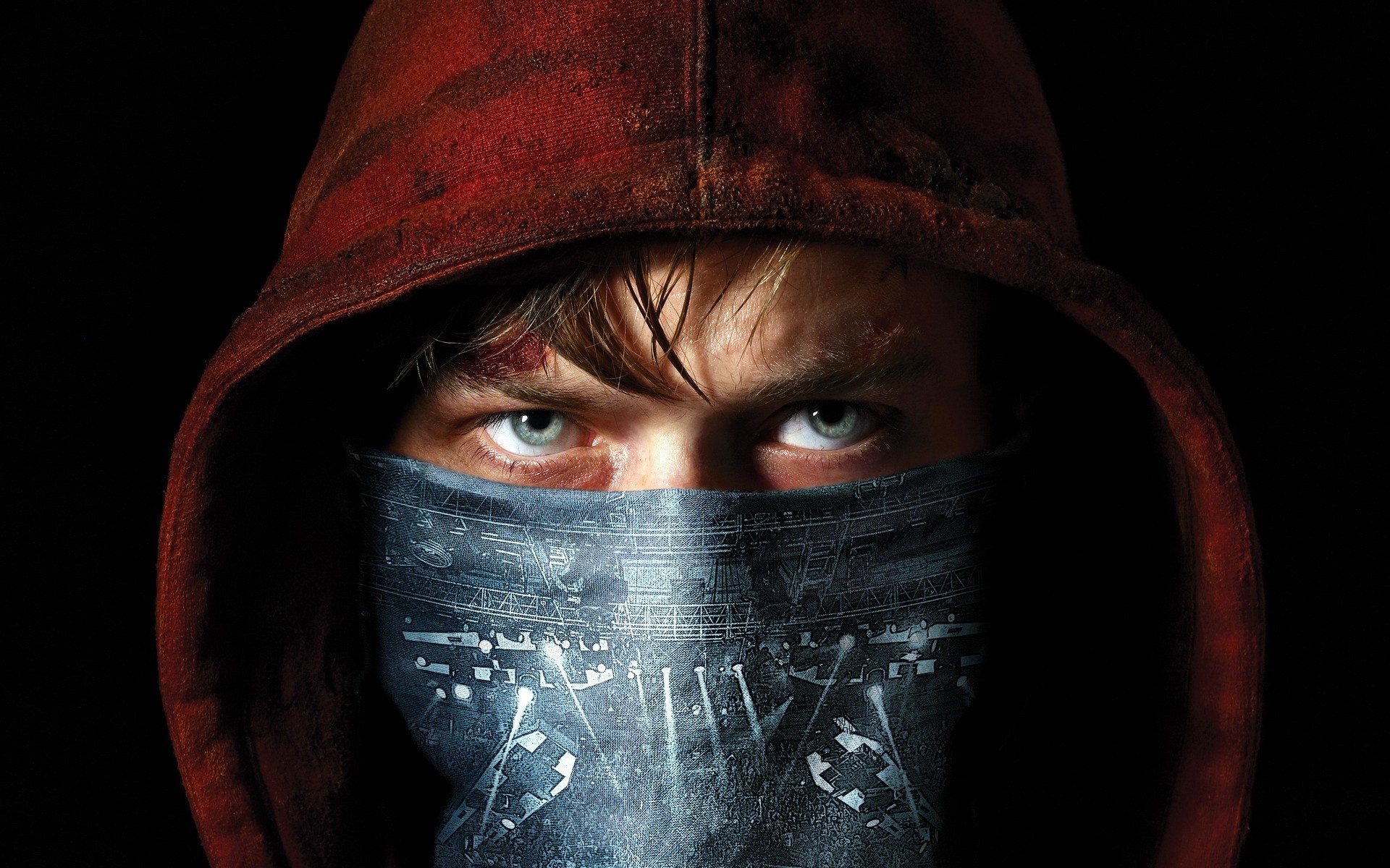 Man in Red Hoodie and Mask from Metallica Through the Never HD Wallpaper