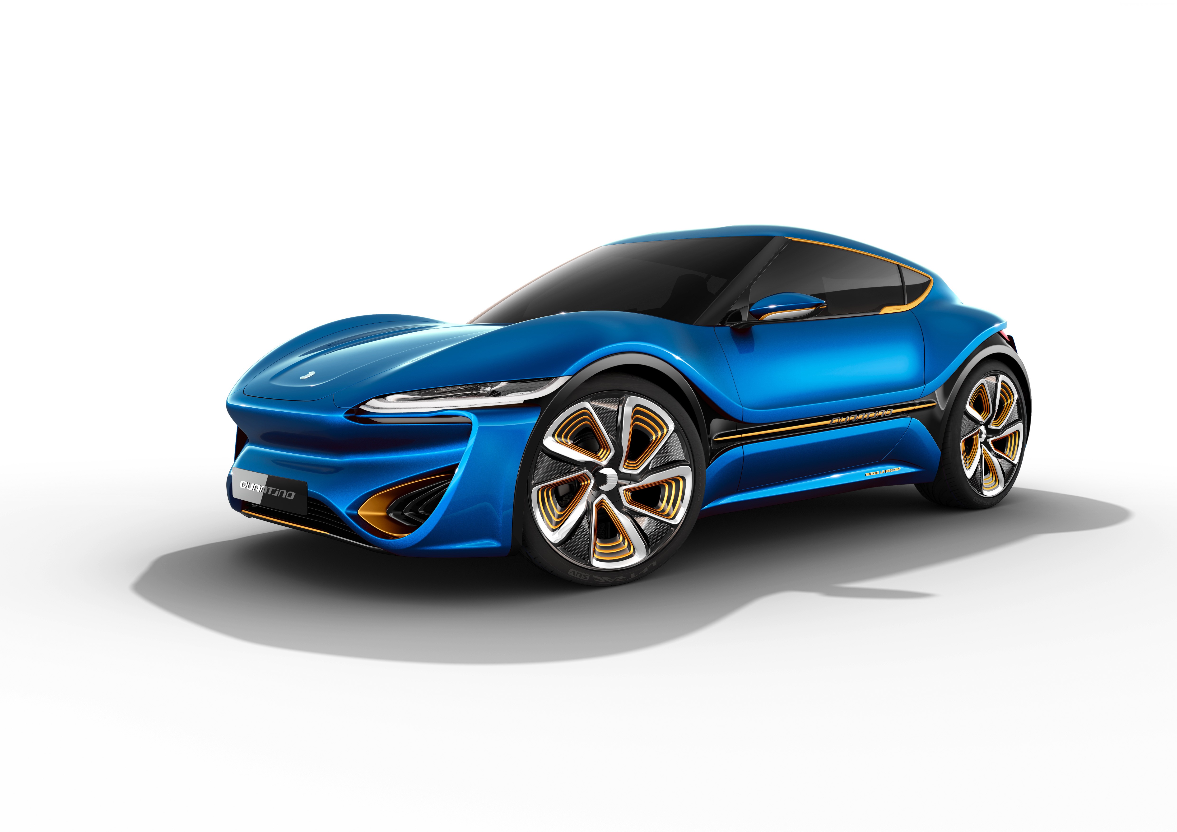 Blue nanoFlowcell QUANTiNO concept car HD Wallpaper