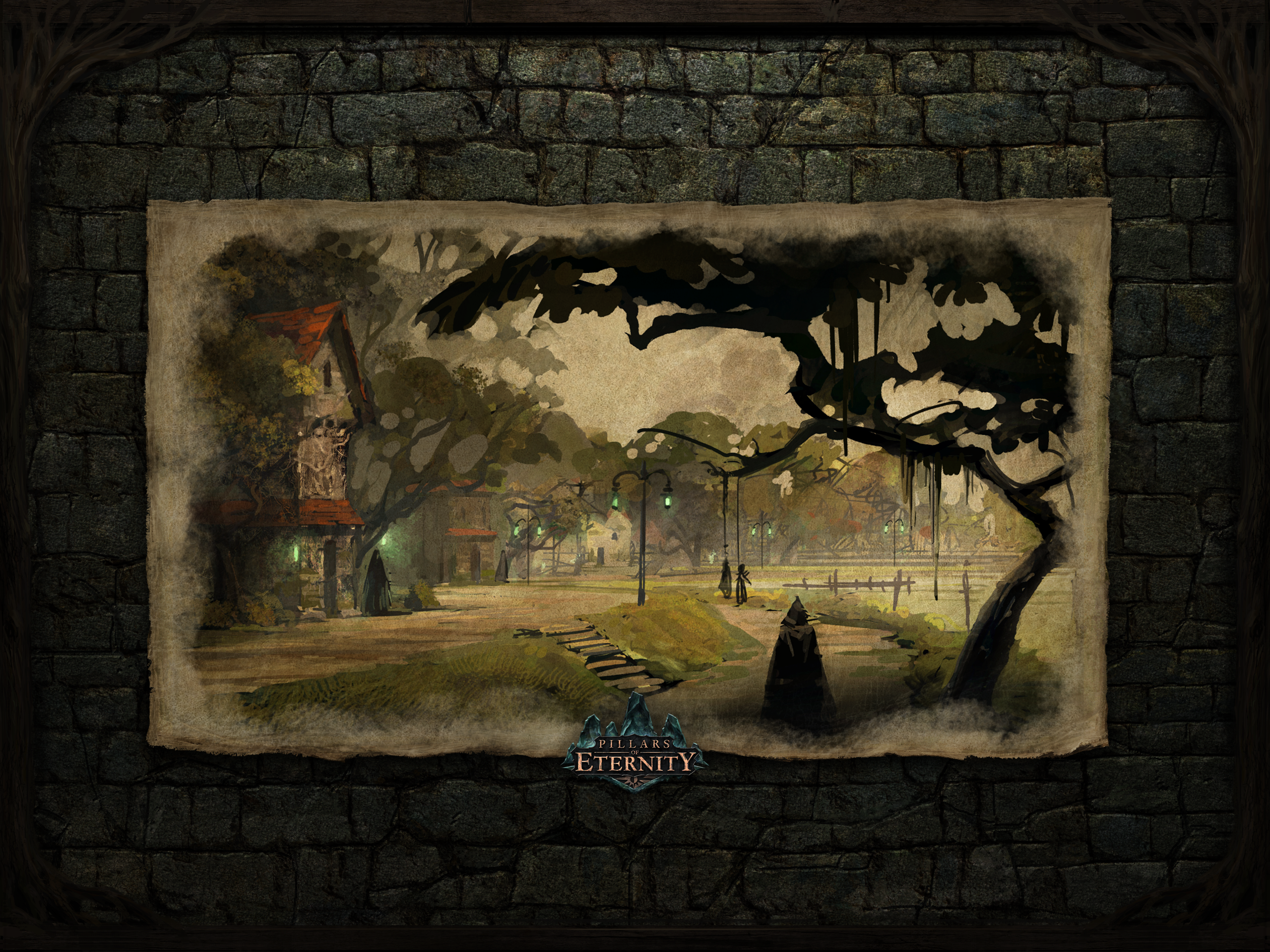 Illustration of Pillars of Eternity RPG mythology HD Wallpaper