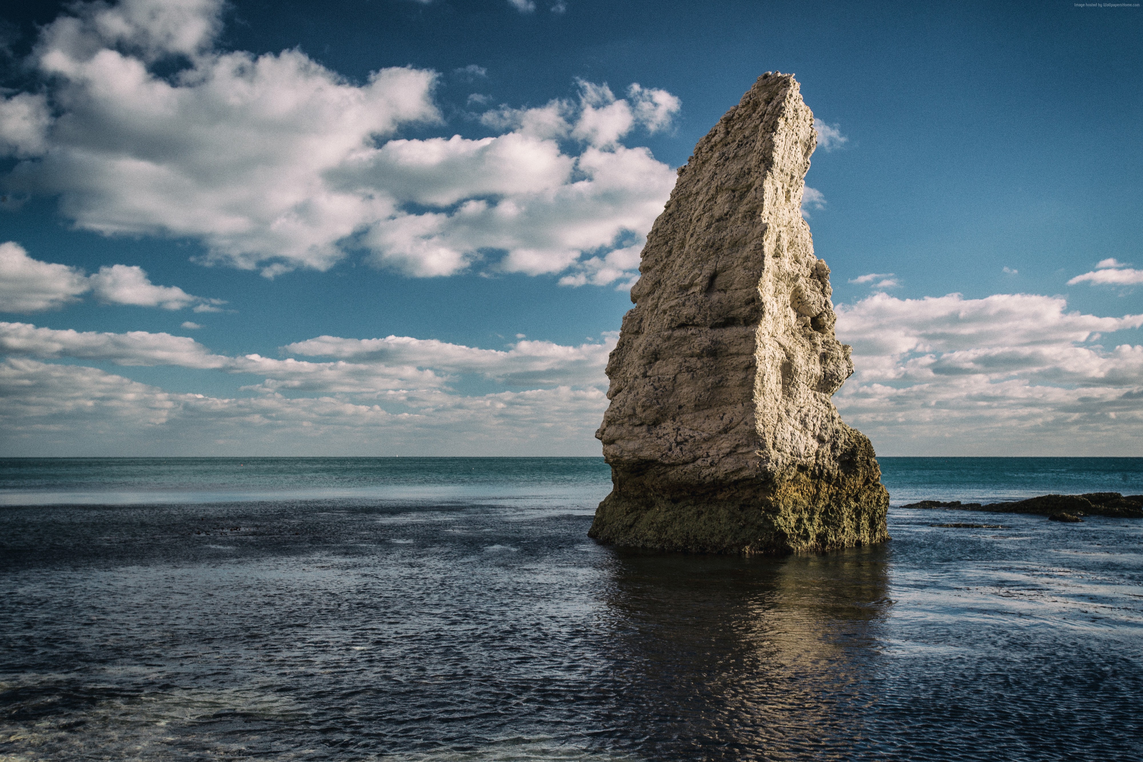 clouds, 5k, Dorset, England, Jurassic Coast, rocks, 4k HD Wallpaper