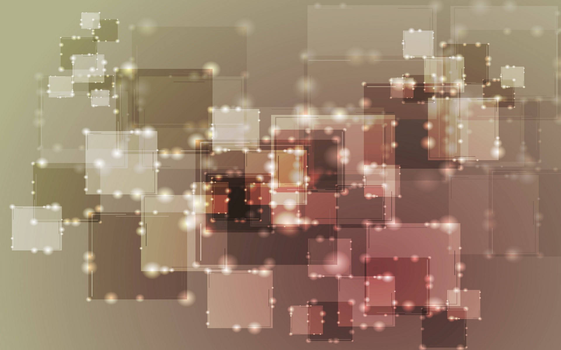 Abstract geometric pattern with glowing squares HD Wallpaper