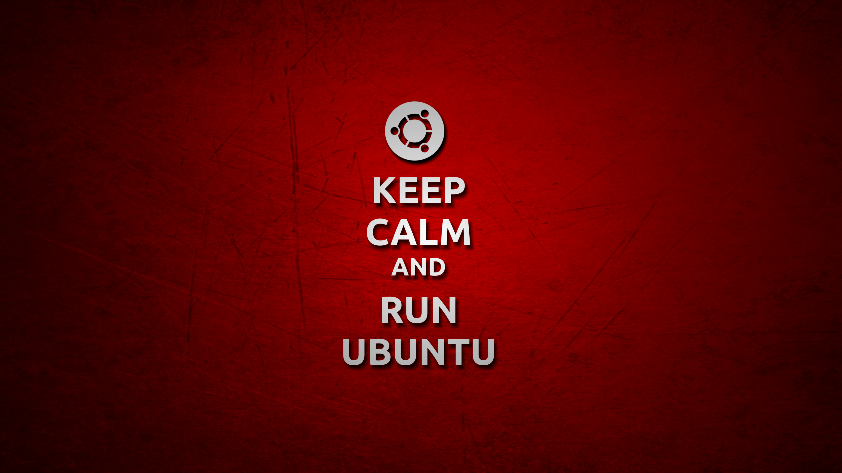 Keep Calm and Run Ubuntu Logo HD Wallpaper