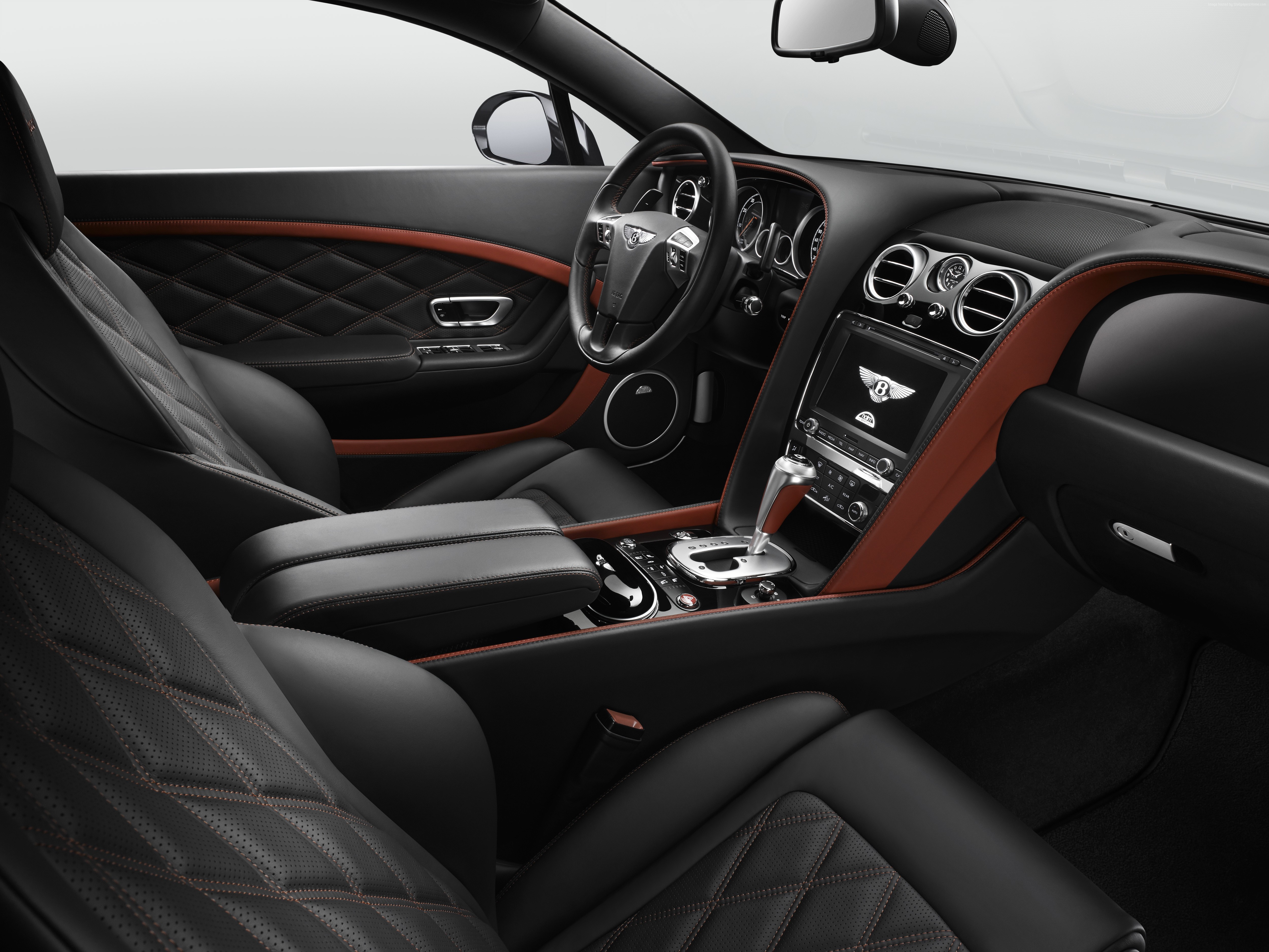 Bentley Continental GT Speed luxury car interior HD Wallpaper