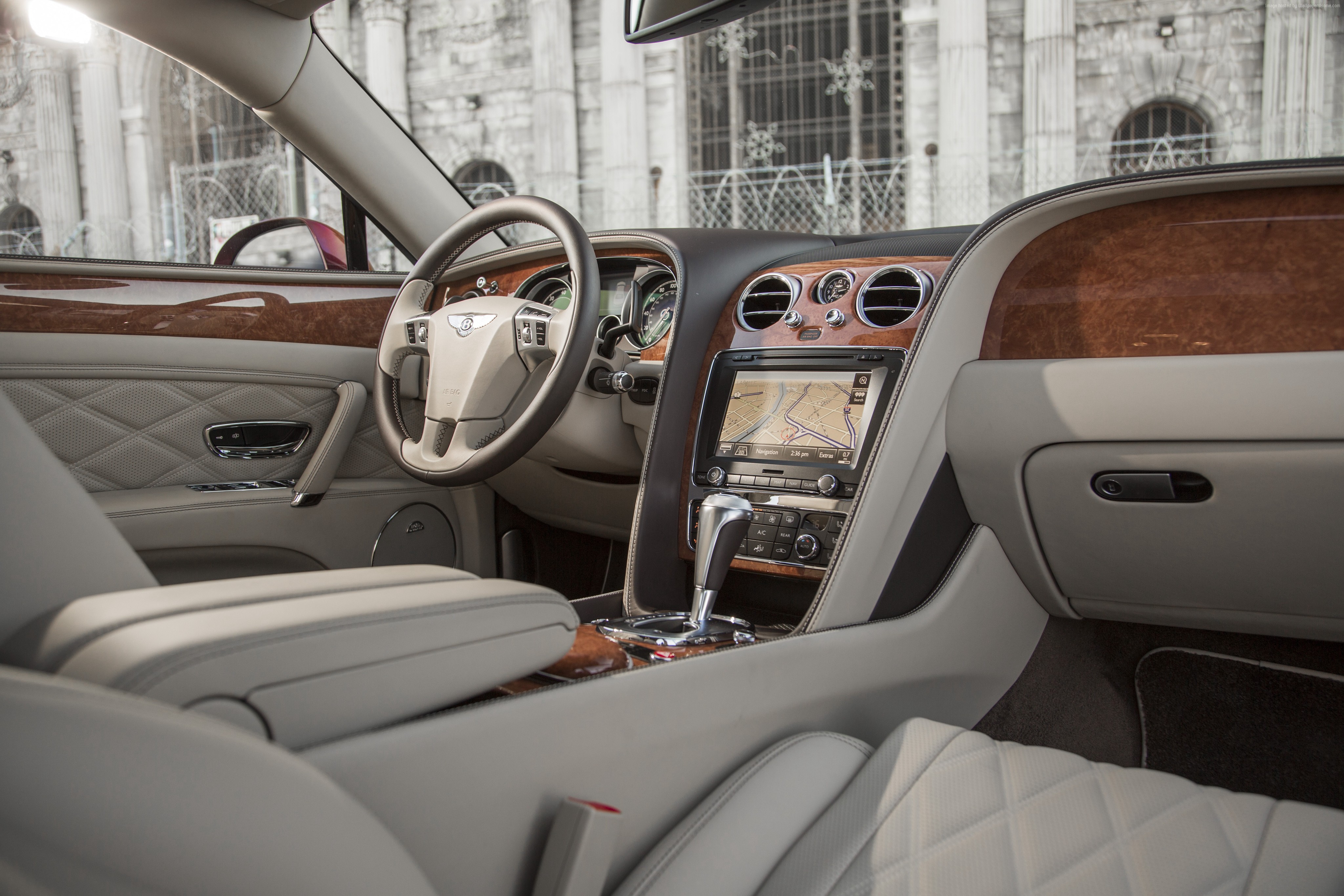 Bentley Flying Spur luxury sedan interior HD Wallpaper