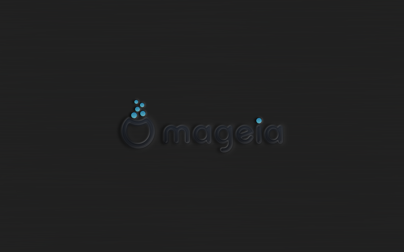 Mageia Linux logo with beaker and bubbles HD Wallpaper