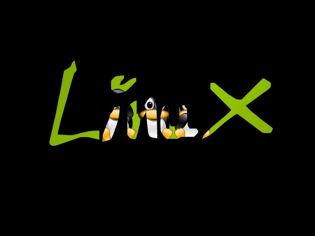 Linux logo with Tux the penguin HD Wallpaper