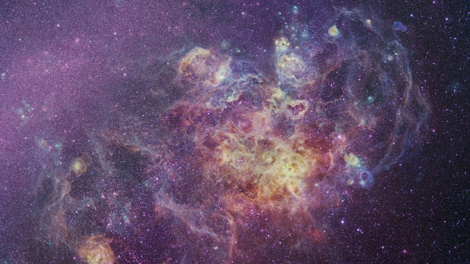Nebula in outer space with stars HD Wallpaper