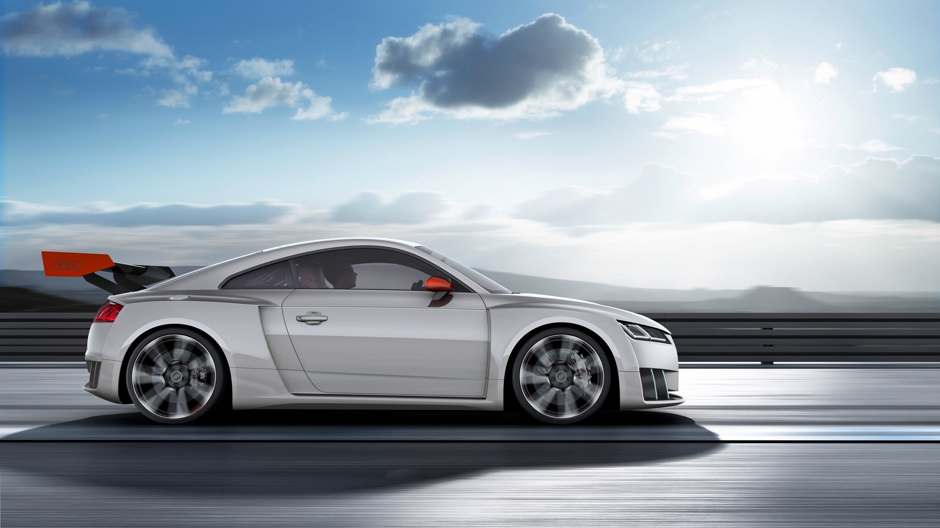 Audi TT Clubsport Turbo concept car on a track HD Wallpaper