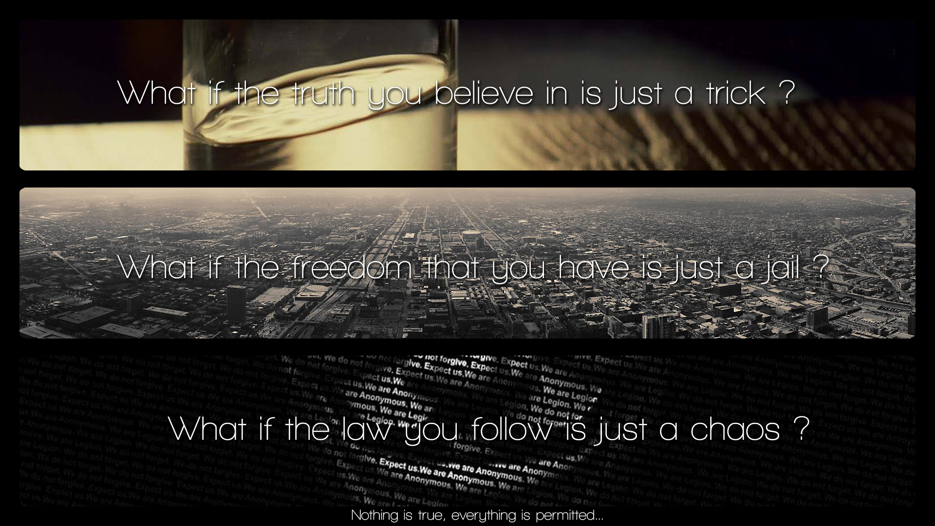 Three quotes about truth, freedom, and law HD Wallpaper