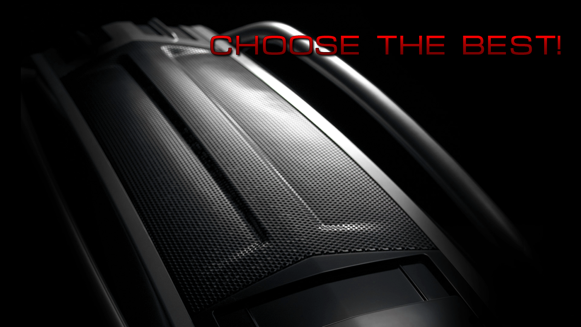 Cooler Master PC Case with "CHOOSE THE BEST!" Text HD Wallpaper