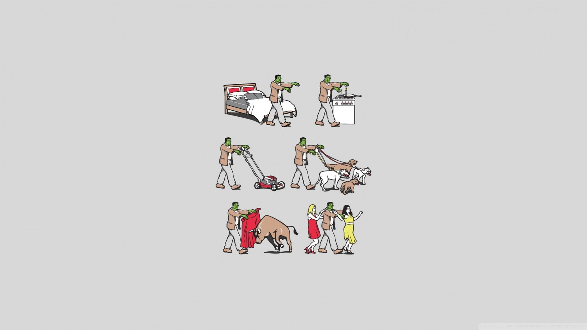 Frankenstein's Monster's Daily Life HD Wallpaper