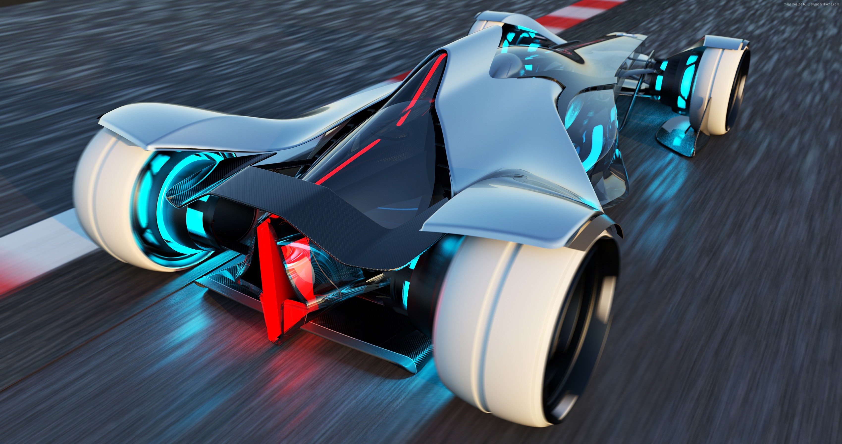 Infiniti Synaptiq concept car on a racetrack HD Wallpaper