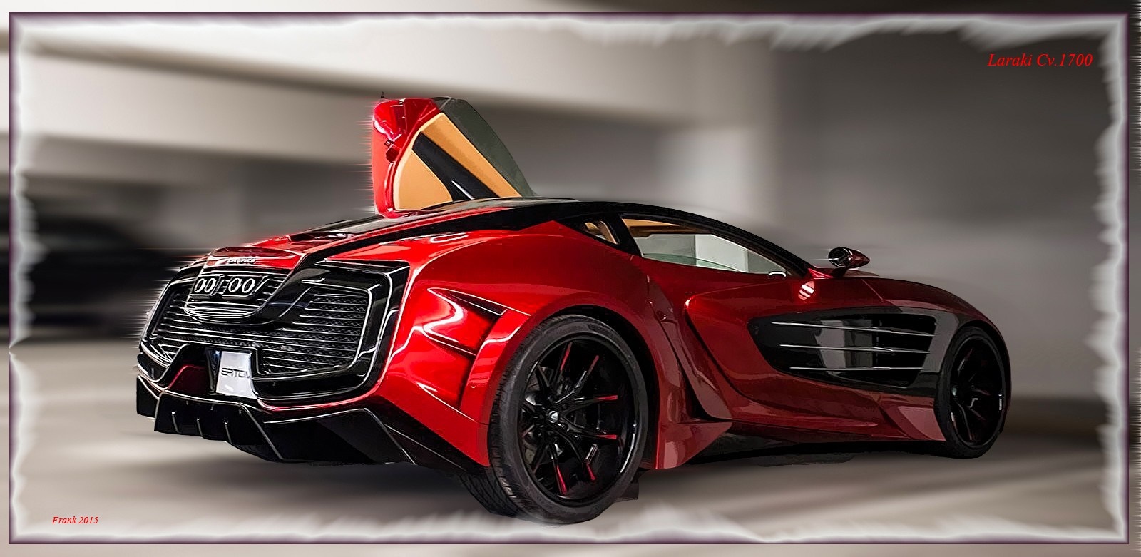 Laraki C V 1700 Red Sports Car HD Wallpaper