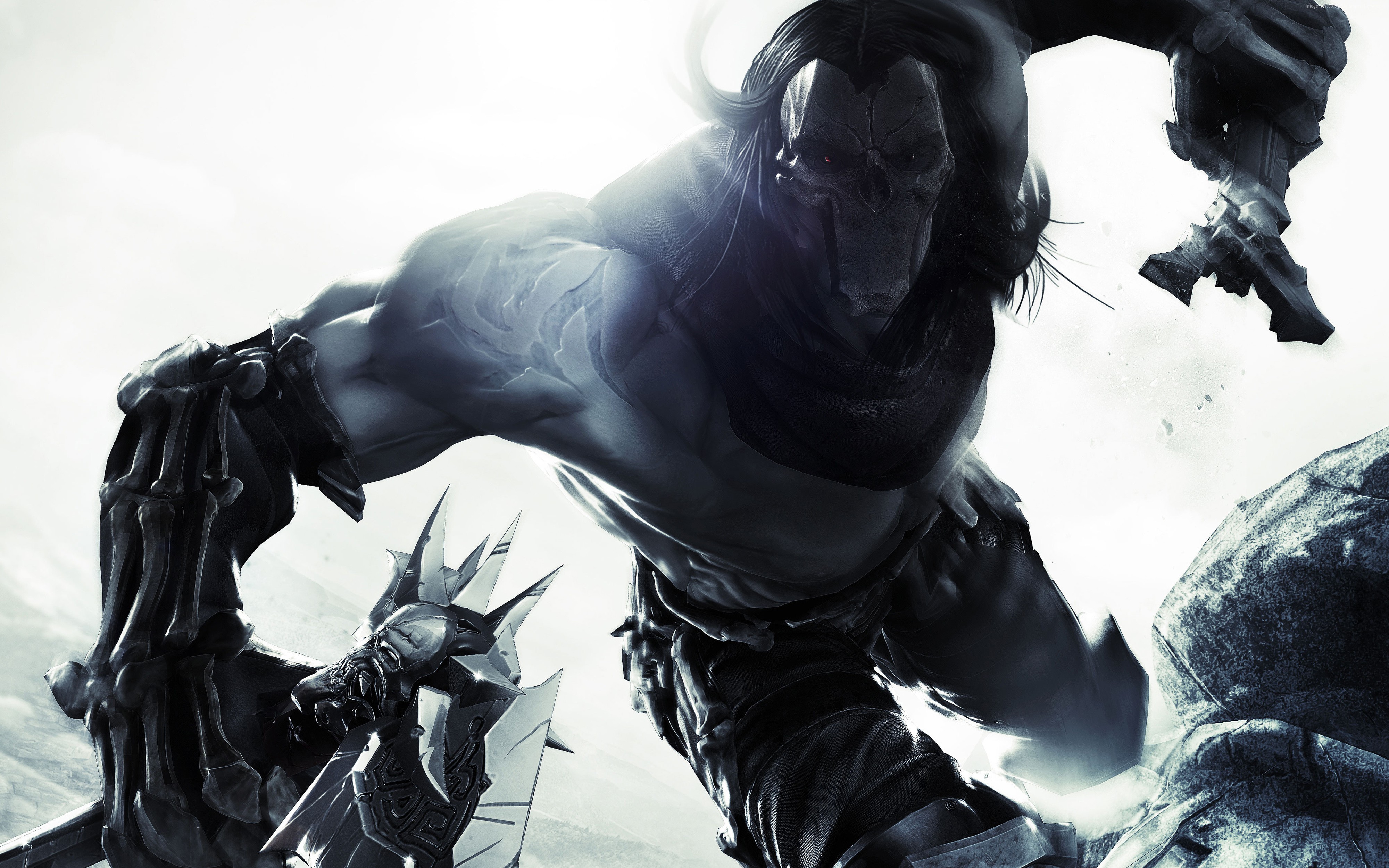 War from Darksiders 3 in action HD Wallpaper