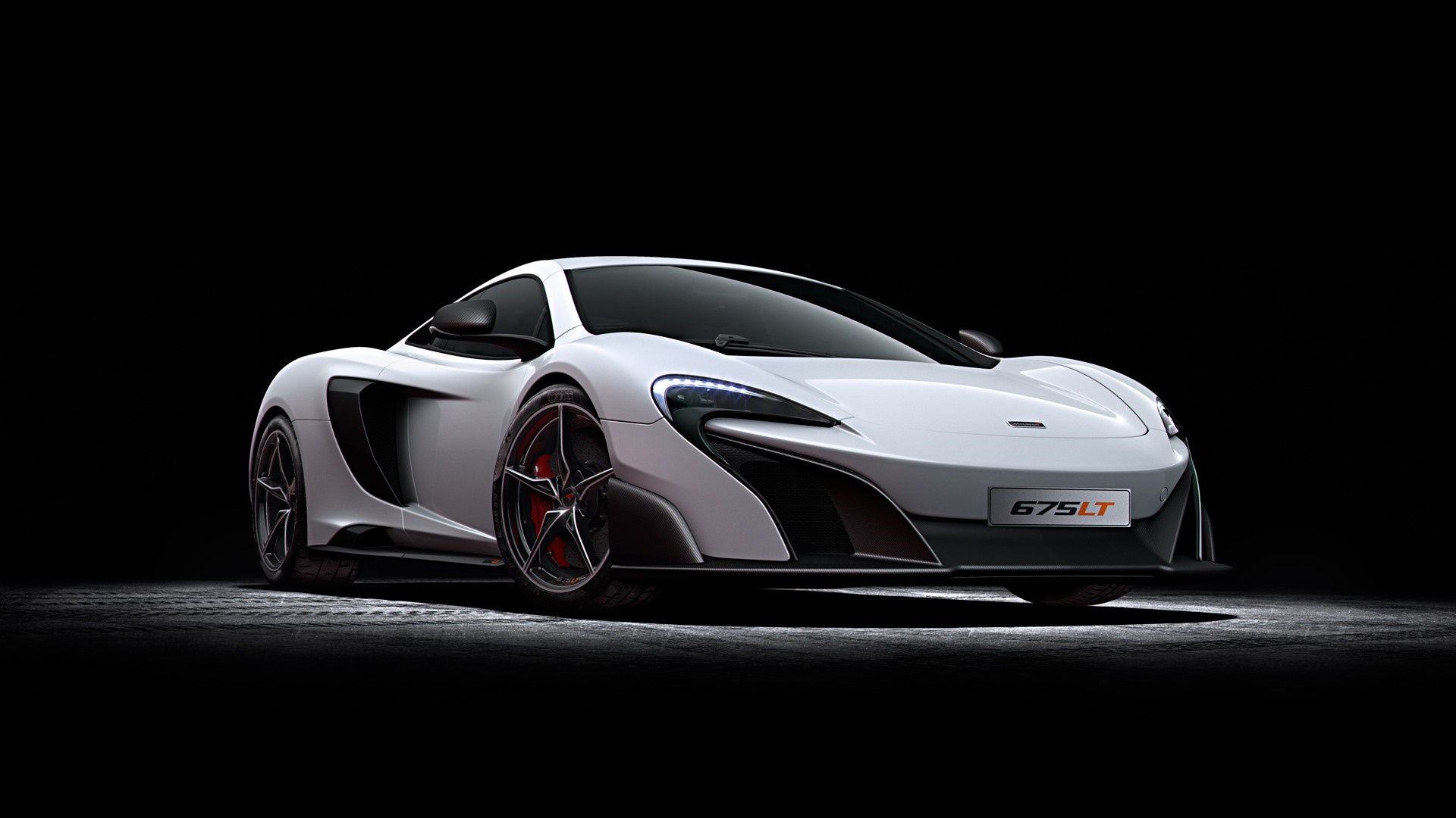 White McLaren 675LT Sports Car HD Wallpaper
