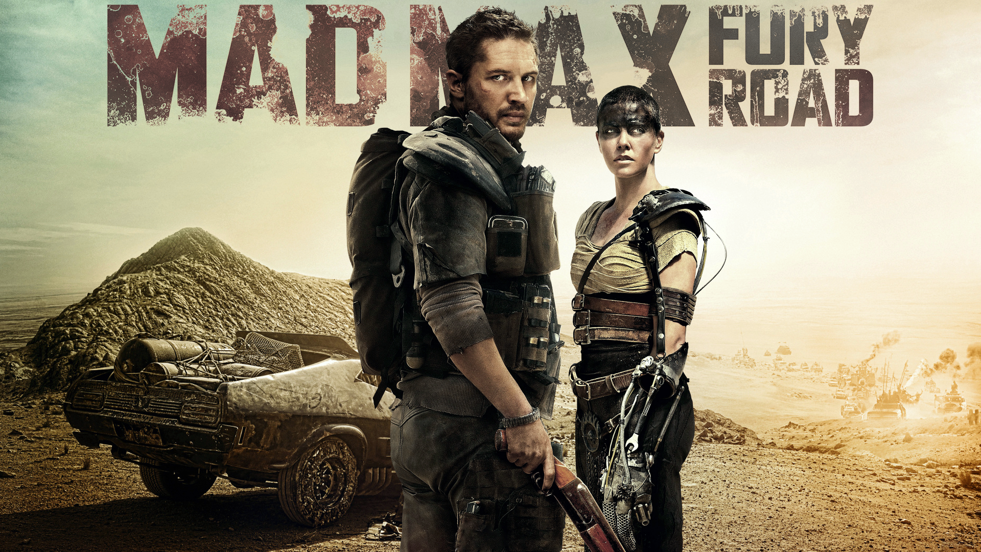 Mad Max: Fury Road Poster with Max and Furiosa HD Wallpaper