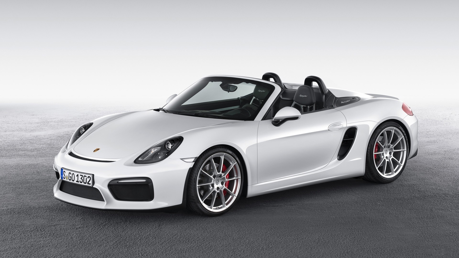 White Porsche Boxster Spyder sports car HD Wallpaper