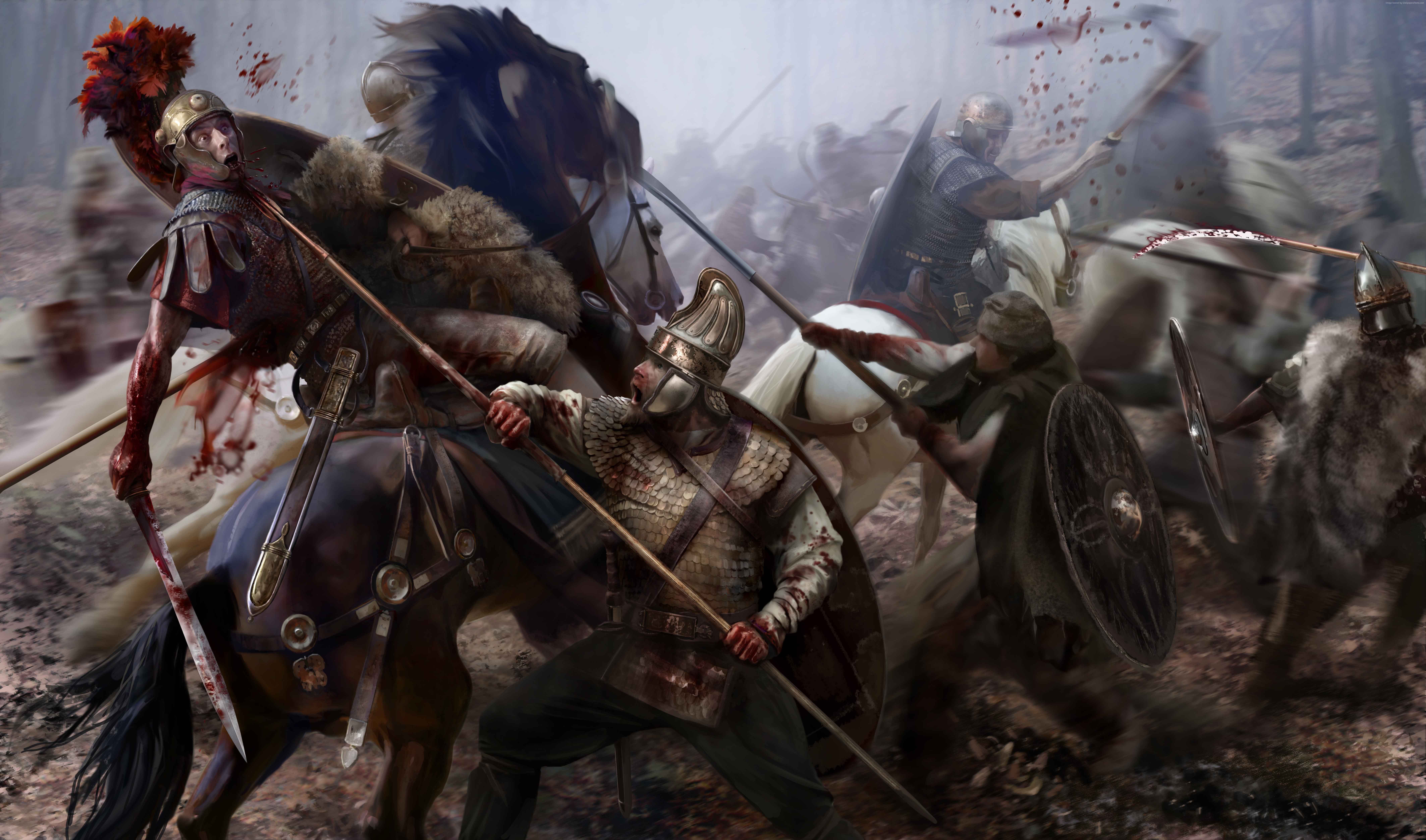 Total War: Attila battle scene HD Wallpaper