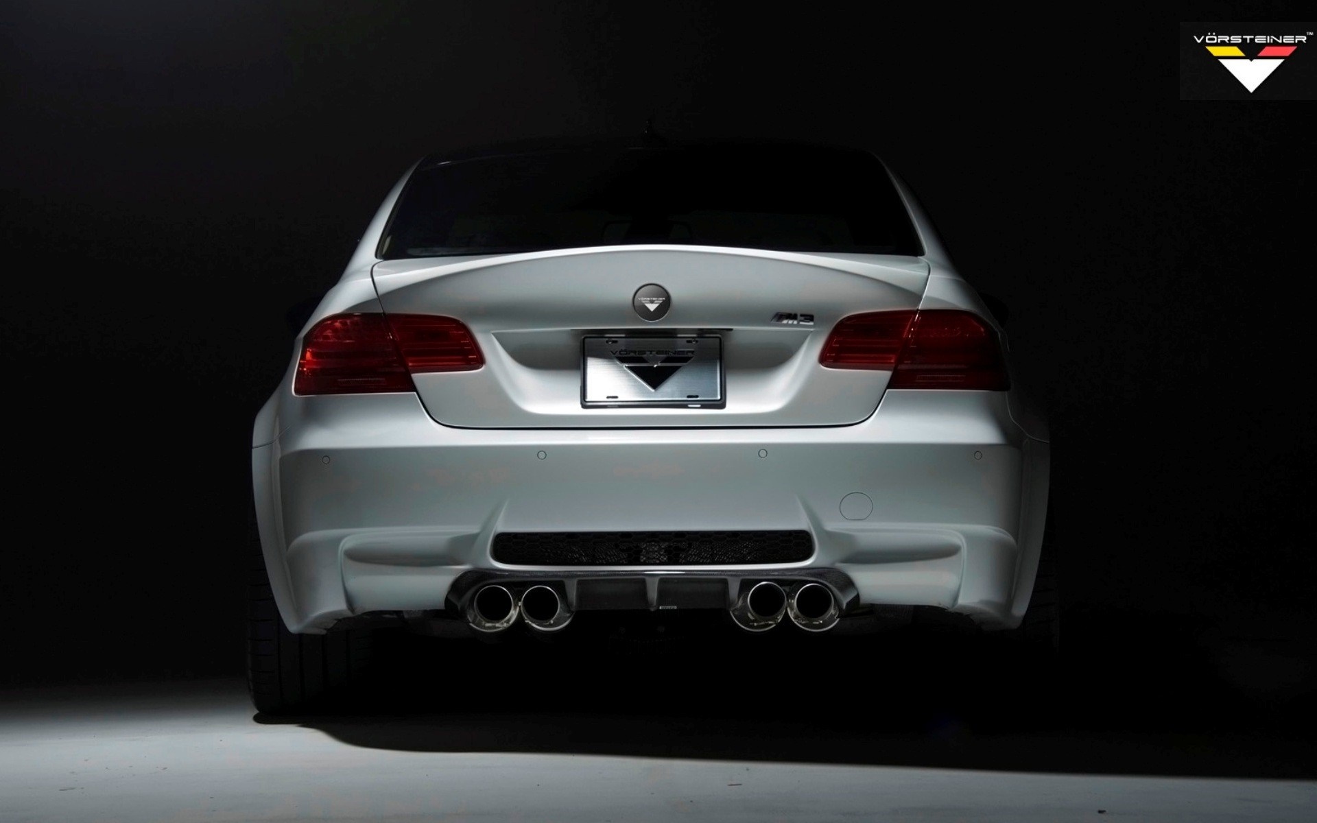 White BMW M3 Coupe by Vorsteiner HD Wallpaper