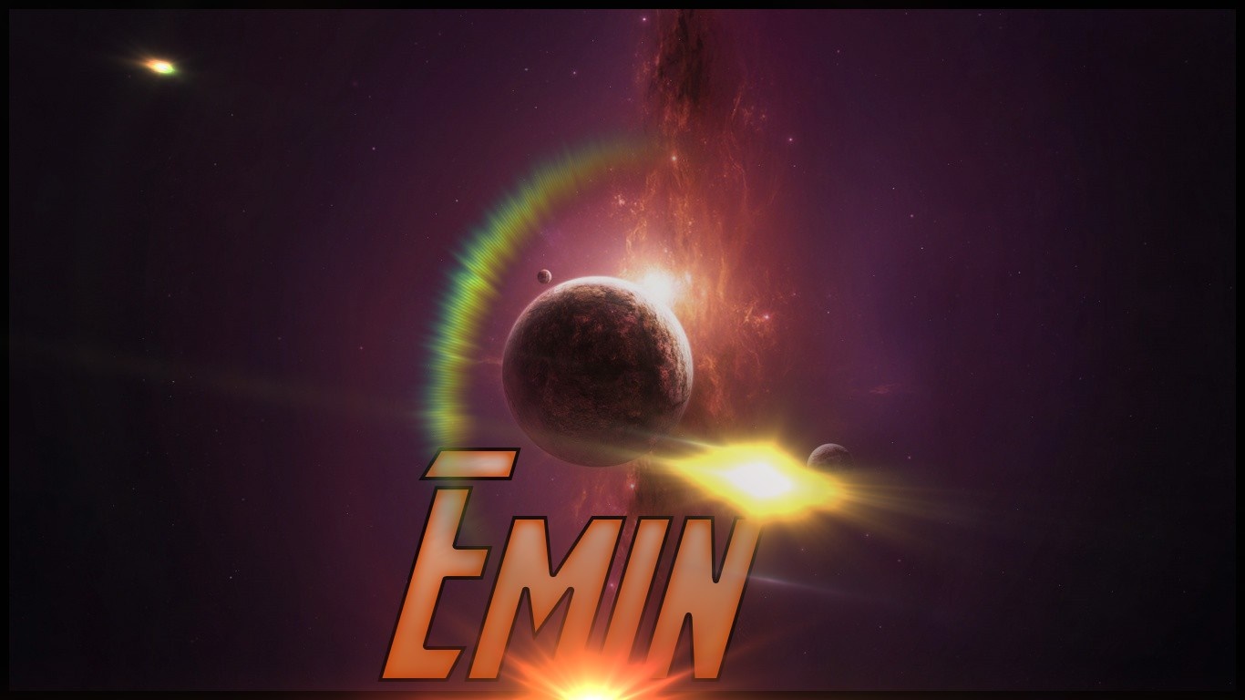 Emin Space Art with Planets and Nebula HD Wallpaper