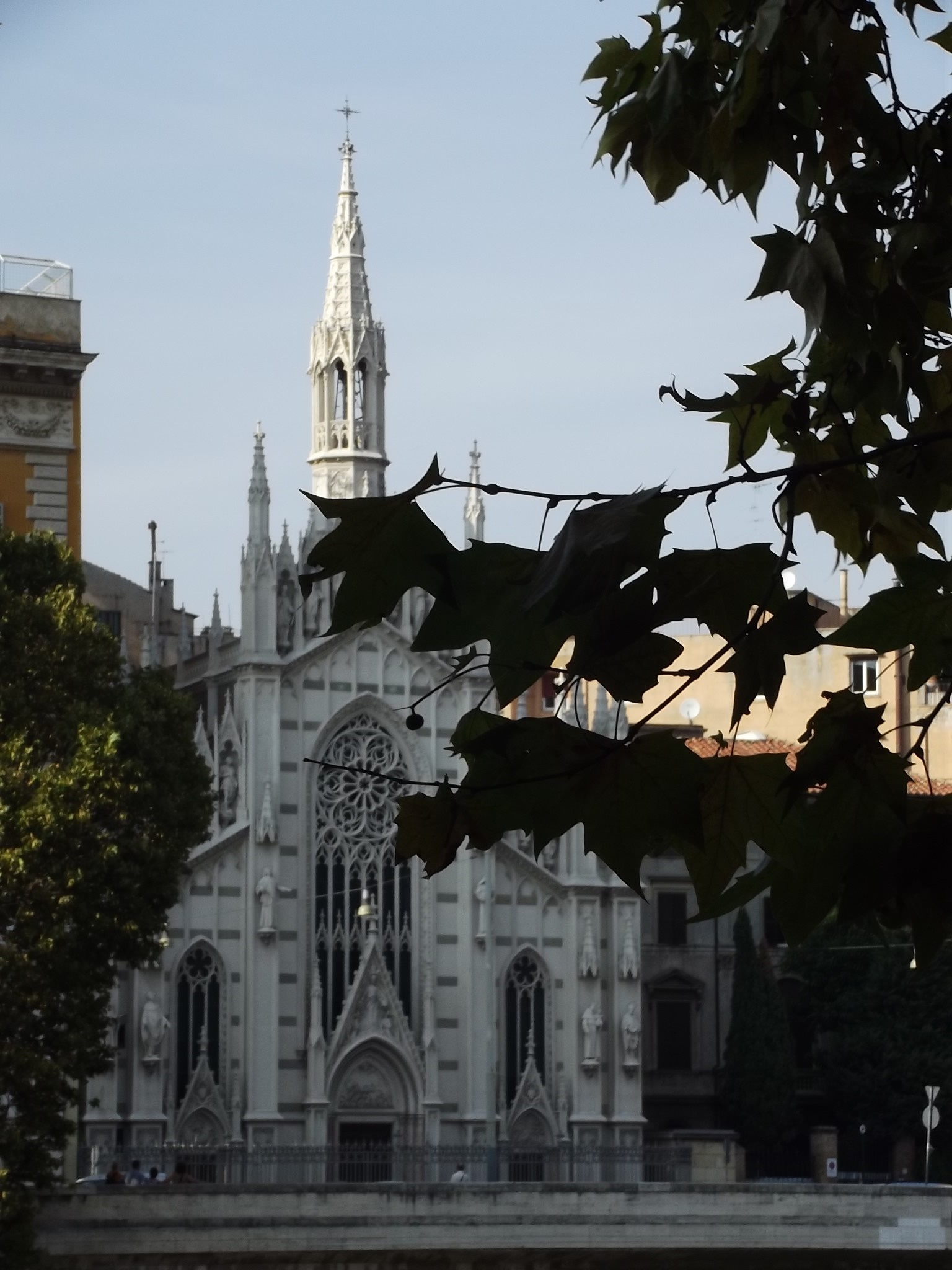 Church with spires in Rome, Italy HD Wallpaper