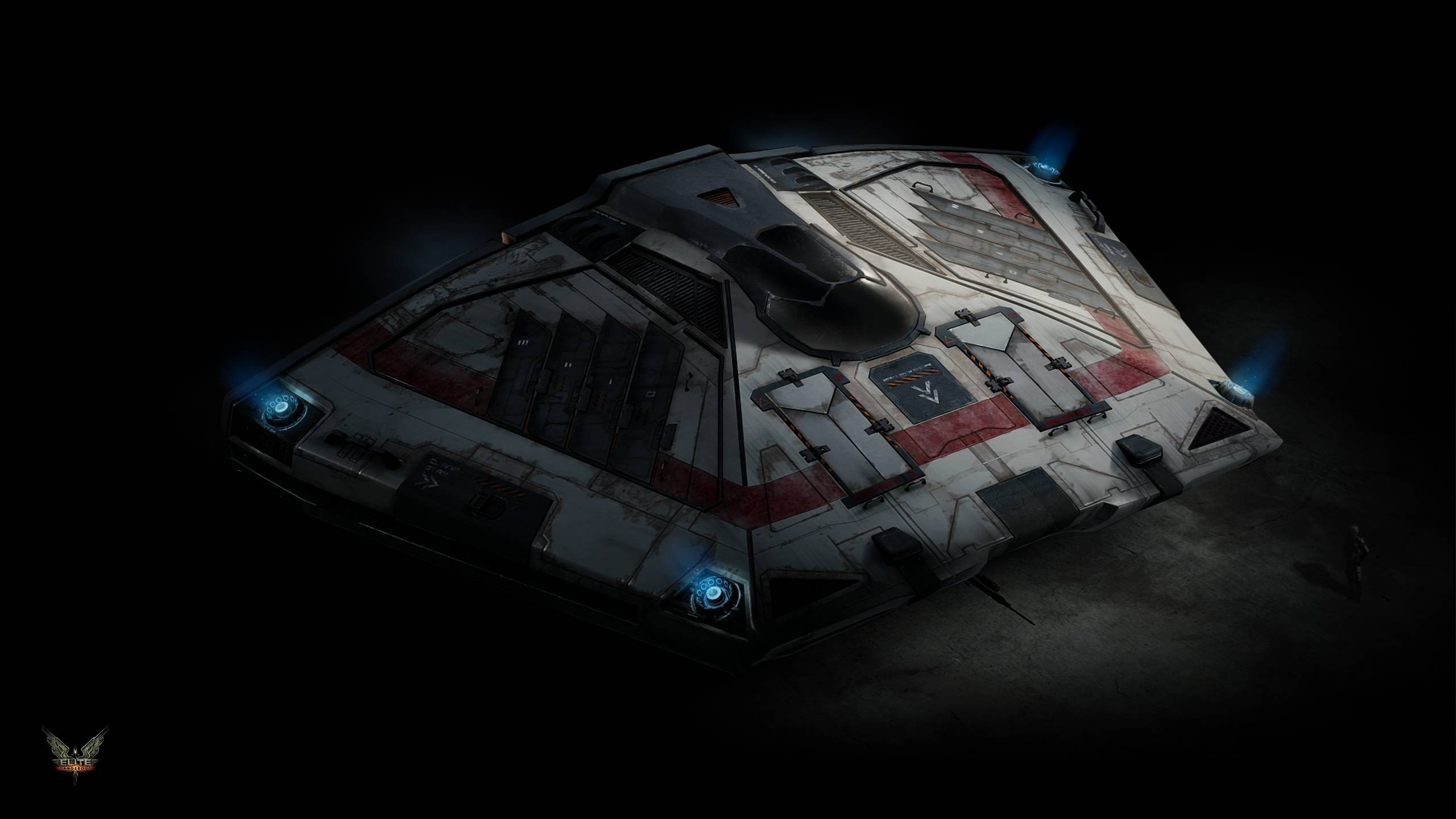 Elite Dangerous spaceship in darkness HD Wallpaper