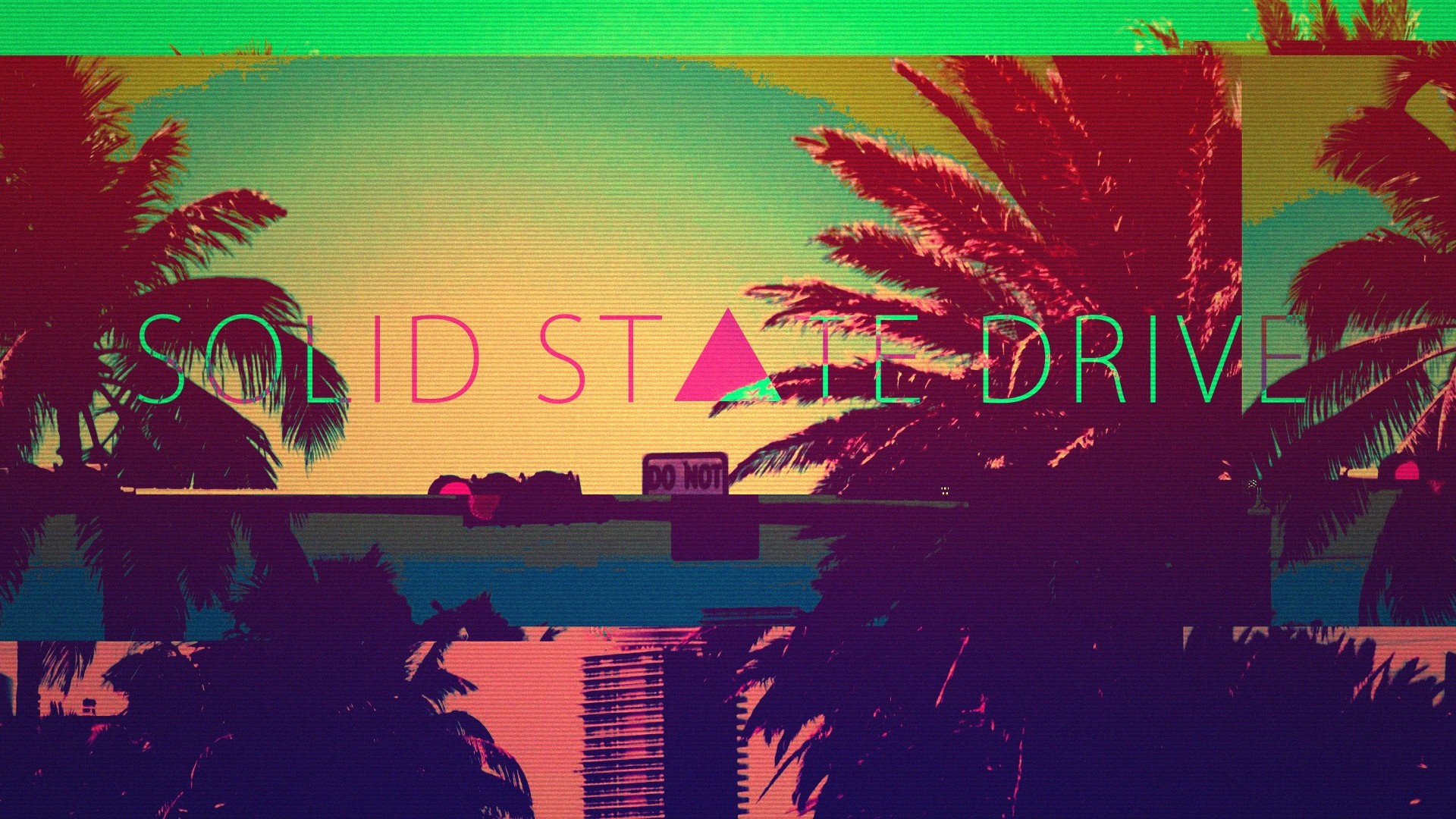 Solid State Drive Glitch Art Poster HD Wallpaper