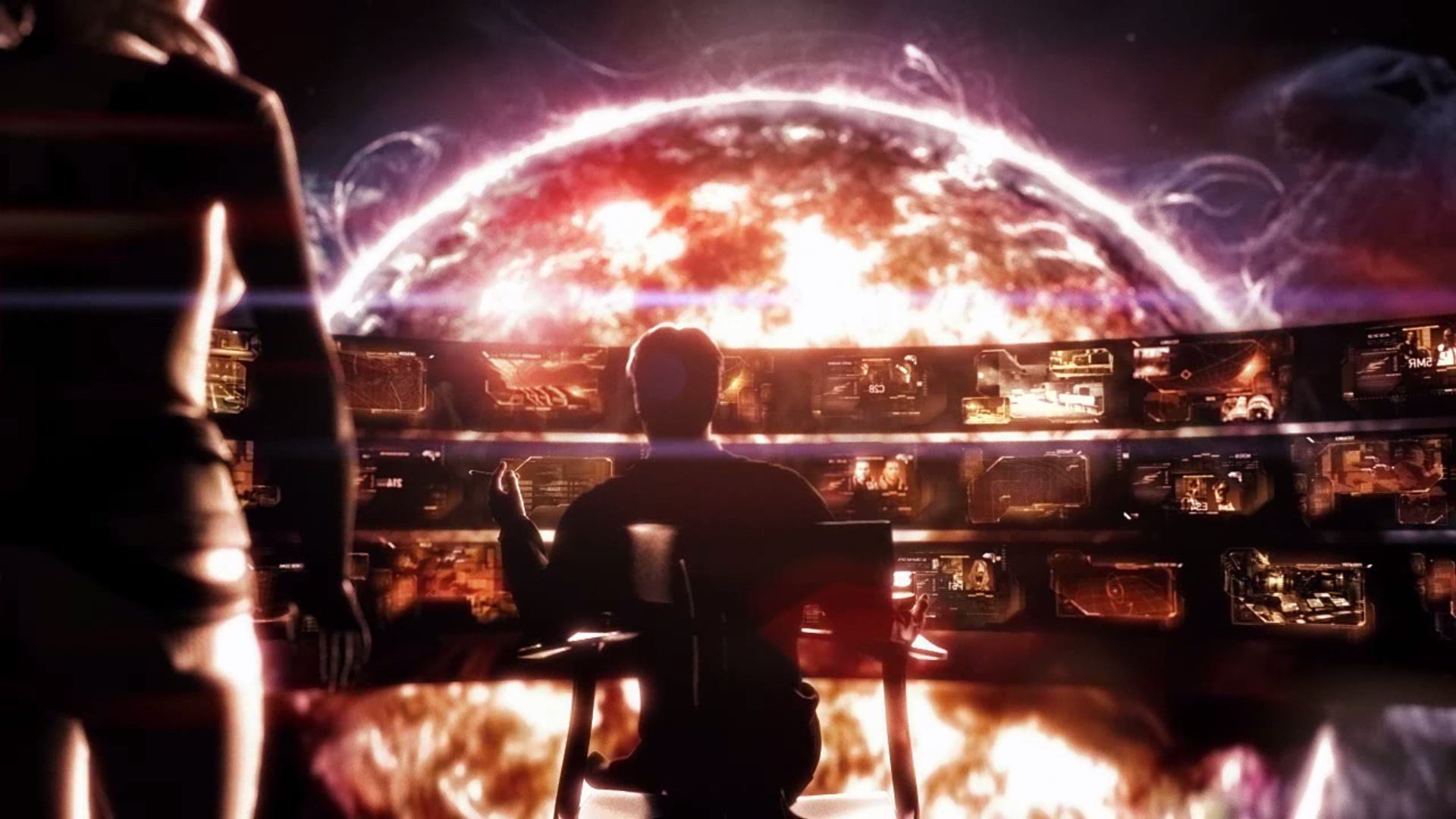 Mass Effect Illusive Man and Miranda Lawson HD Wallpaper