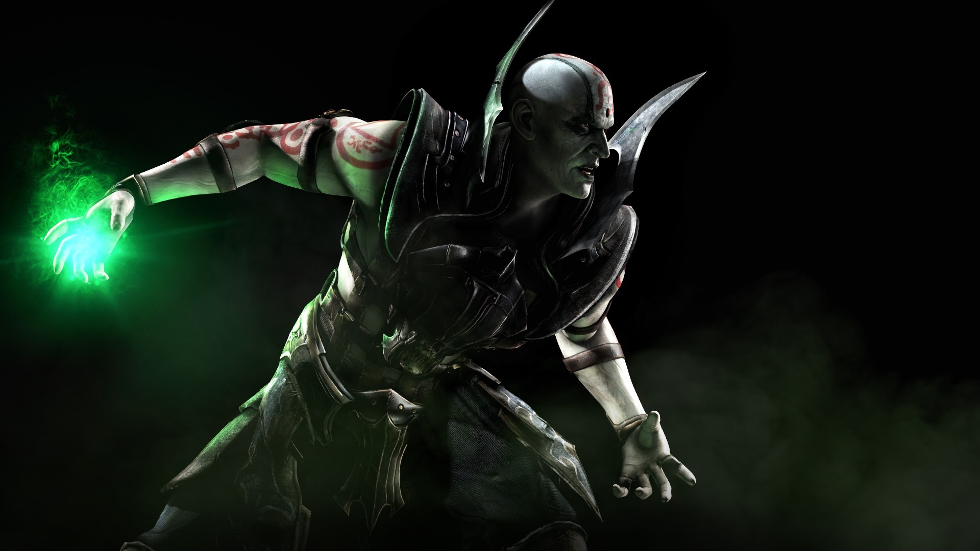 Quan Chi from Mortal Kombat X casting a spell HD Wallpaper