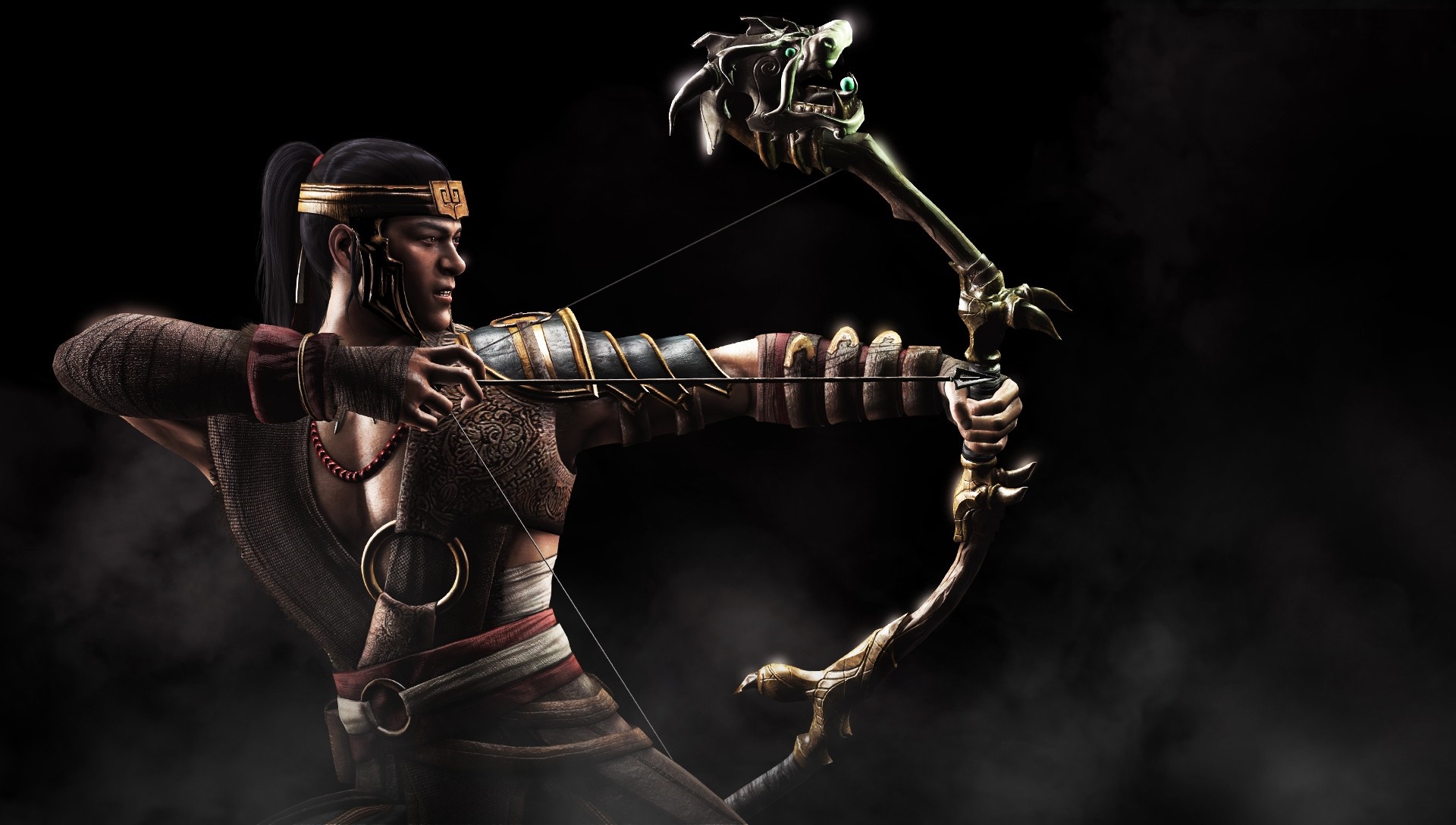 Kung Jin from Mortal Kombat X with a bow HD Wallpaper