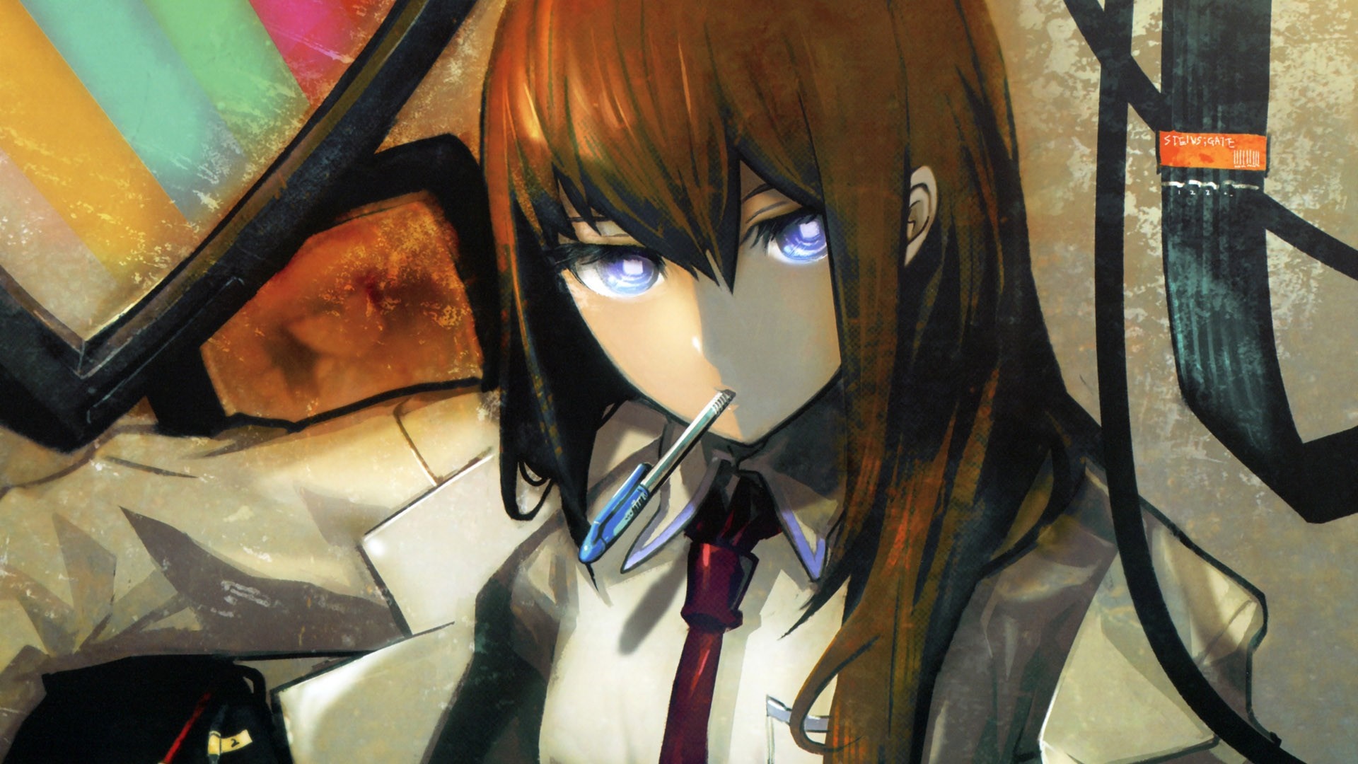 Makise Kurisu from Steins Gate HD Wallpaper