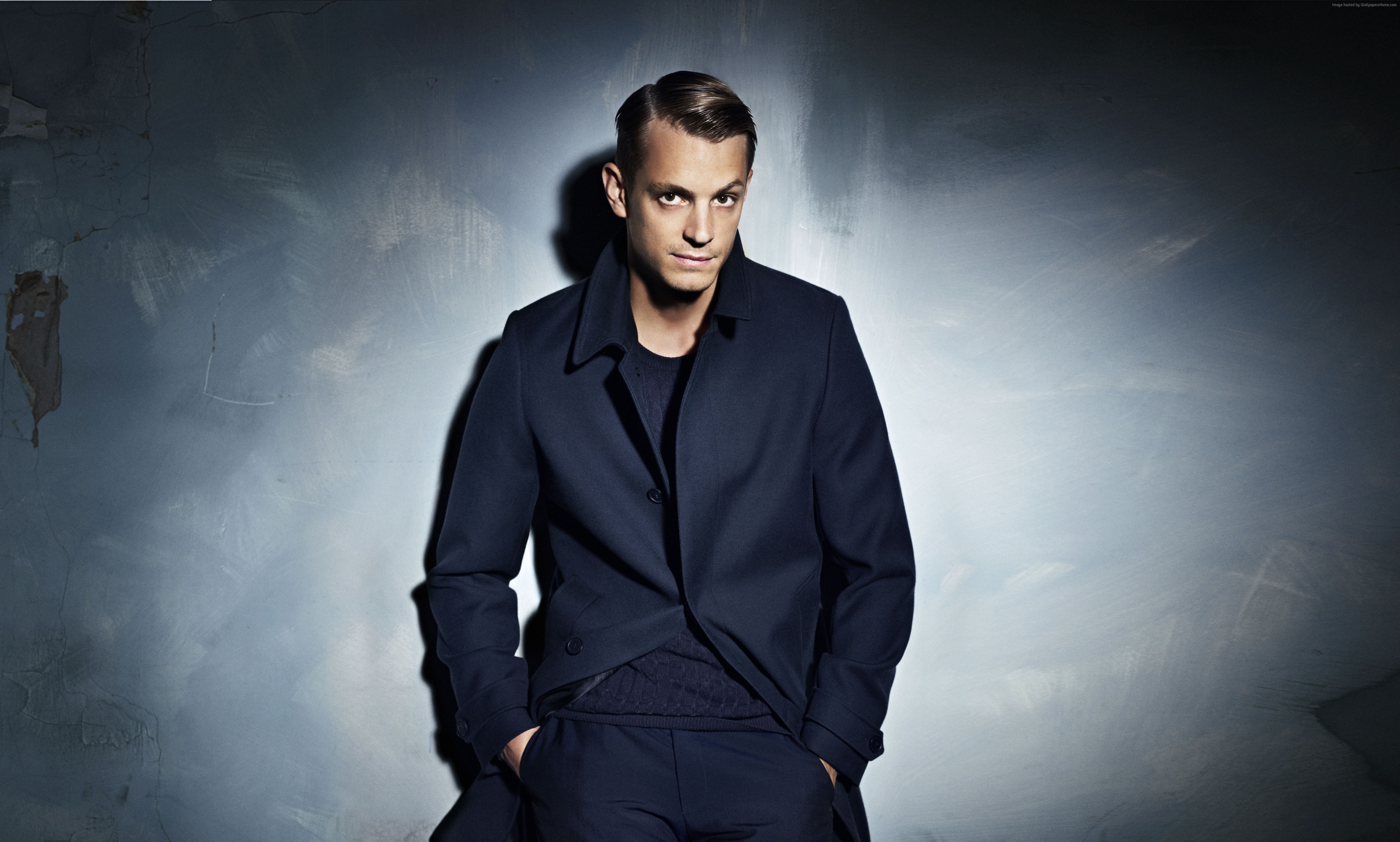 Joel Kinnaman wearing a dark coat HD Wallpaper