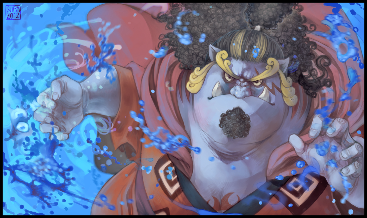 Jinbe from One Piece using water abilities HD Wallpaper