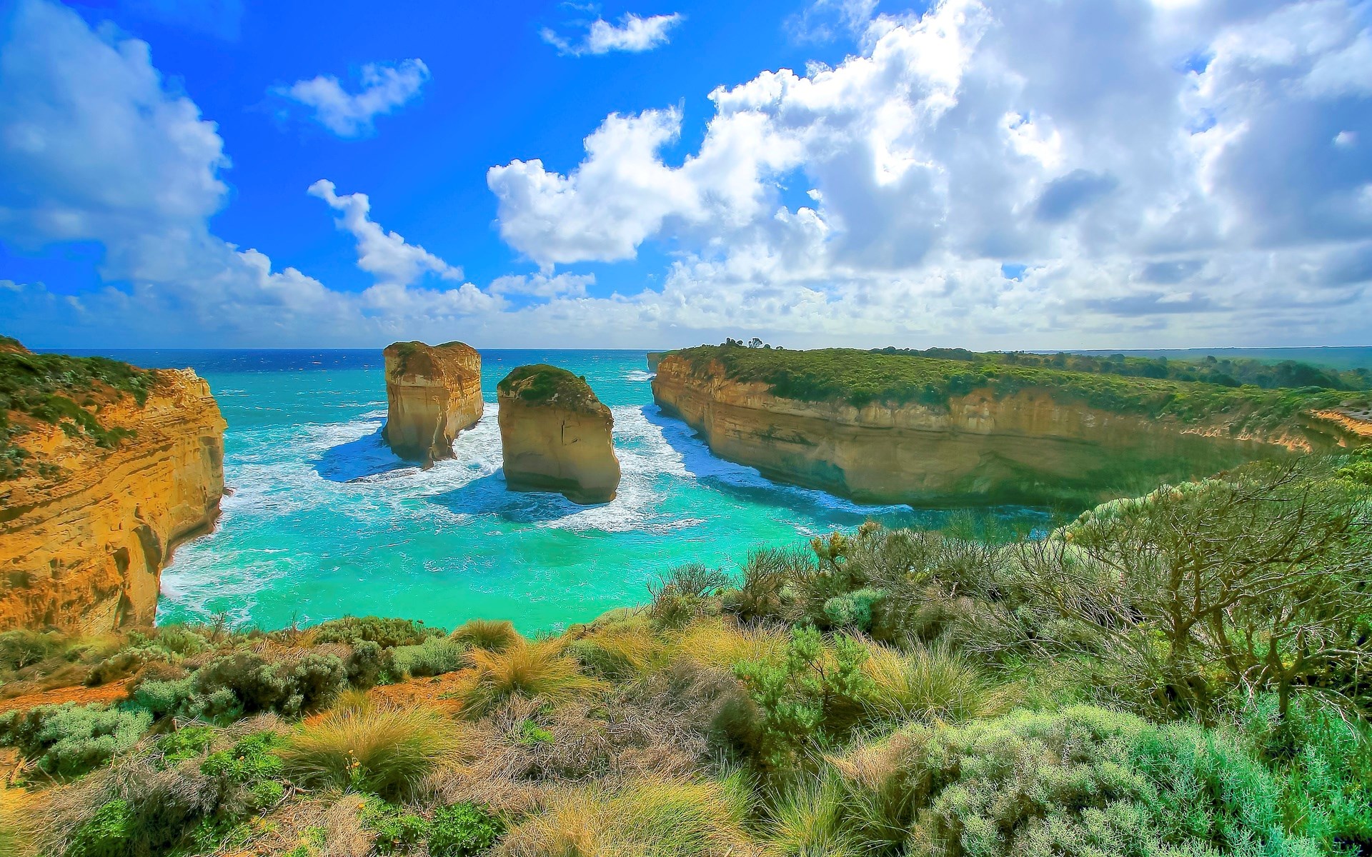 The Twelve Apostles, Great Ocean Road, Australia HD Wallpaper