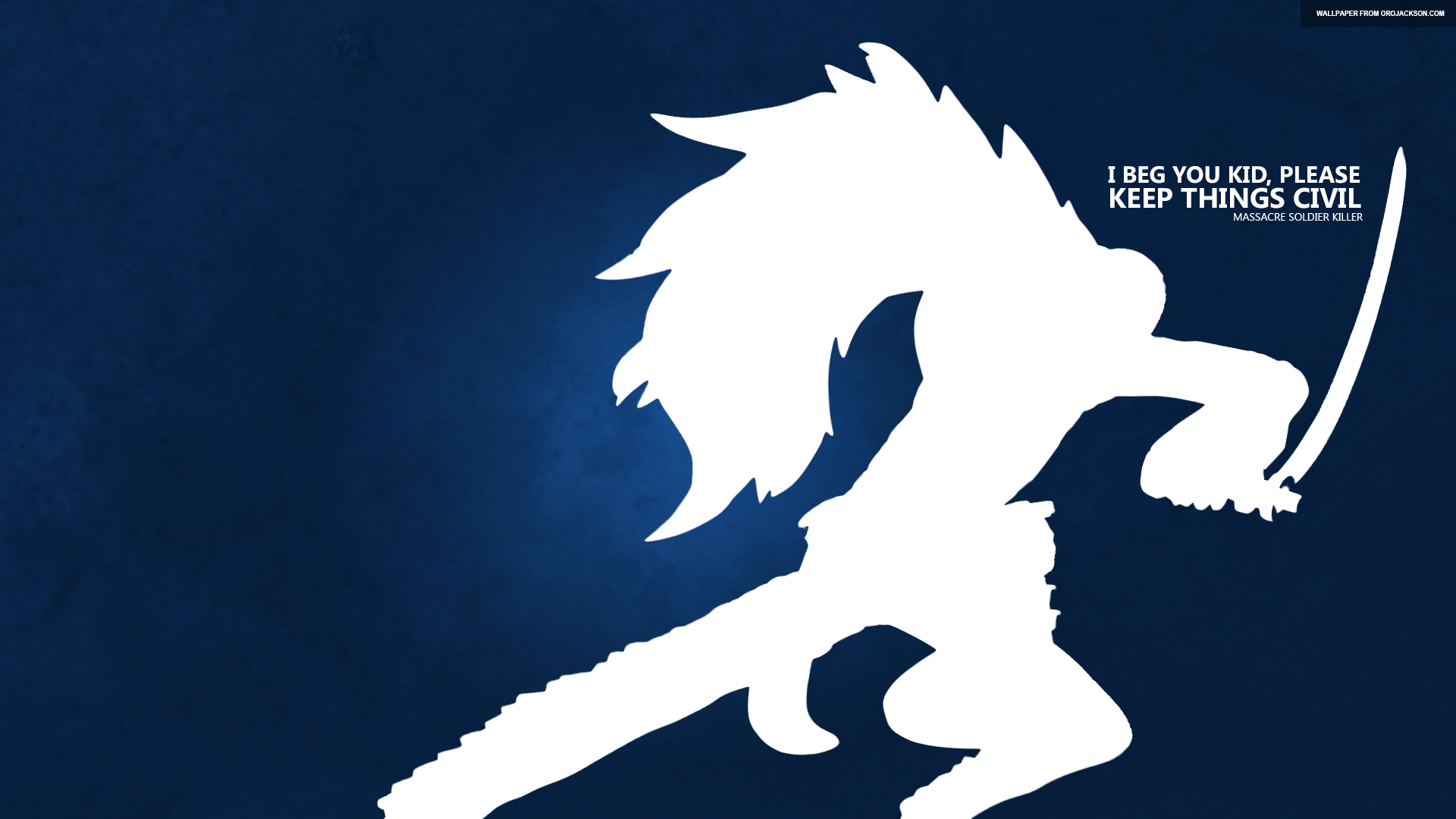 Silhouette of a character with a sword from One Piece HD Wallpaper