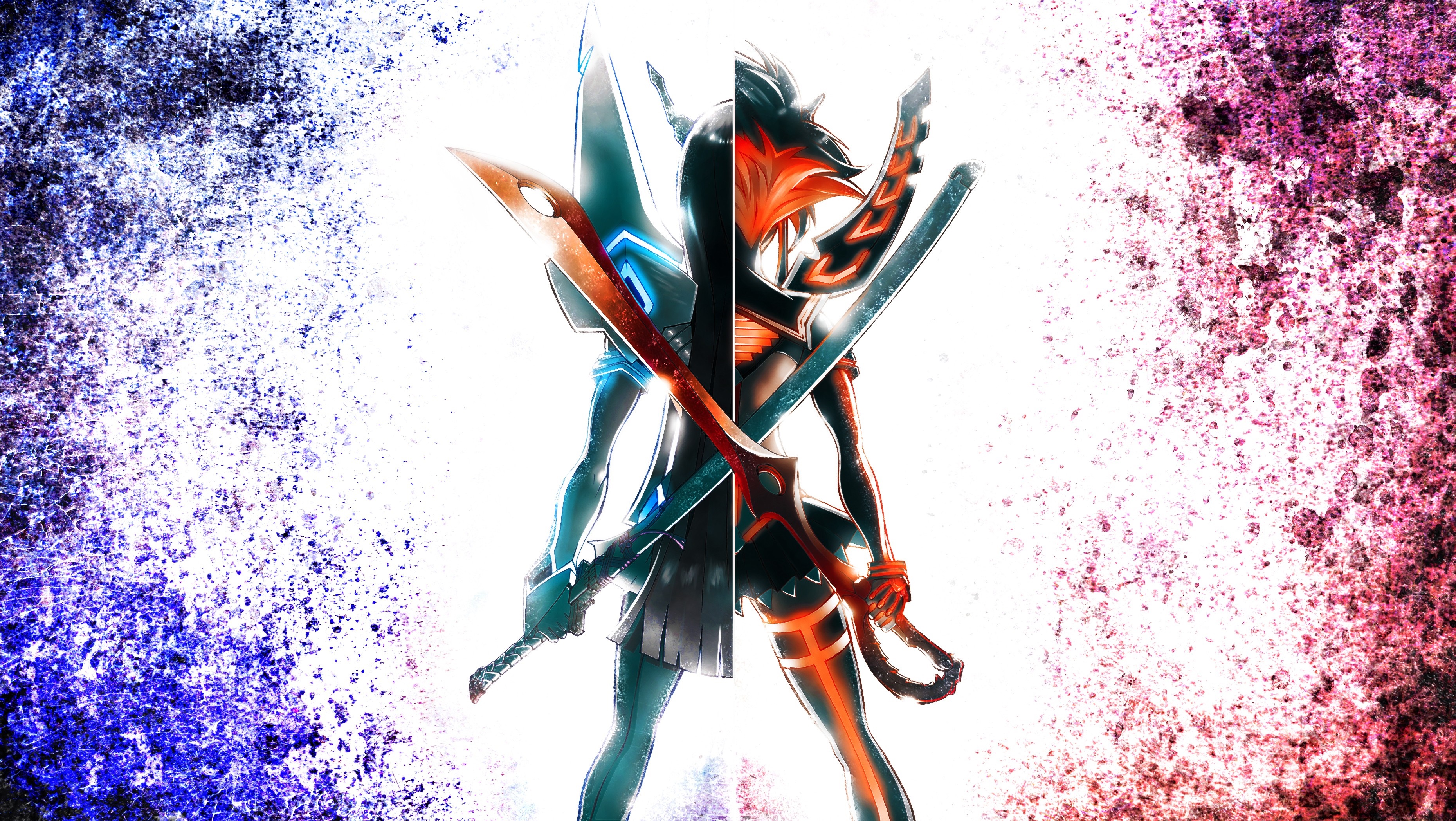 Matoi Ryuko and Kiryuin Satsuki from Kill la Kill HD Wallpaper