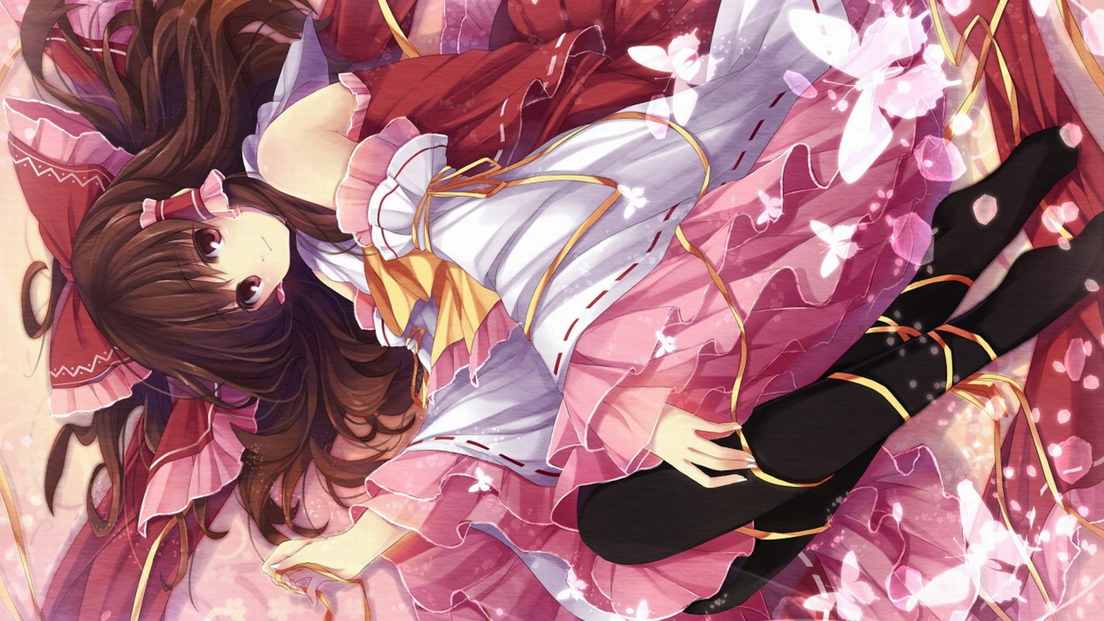 Reimu Hakurei from Touhou Project HD Wallpaper