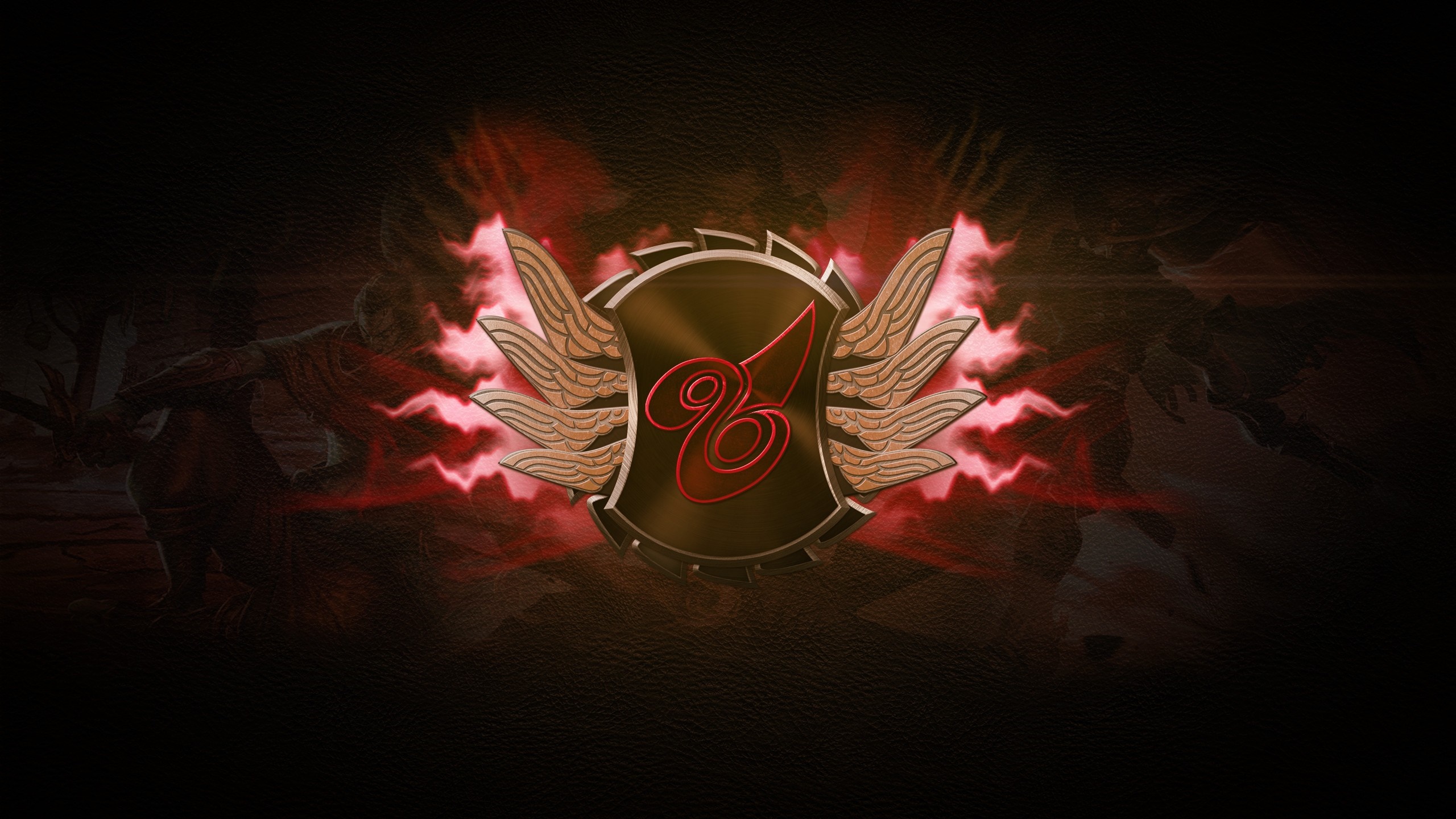 League of Legends emblem with red flames and dark background HD Wallpaper