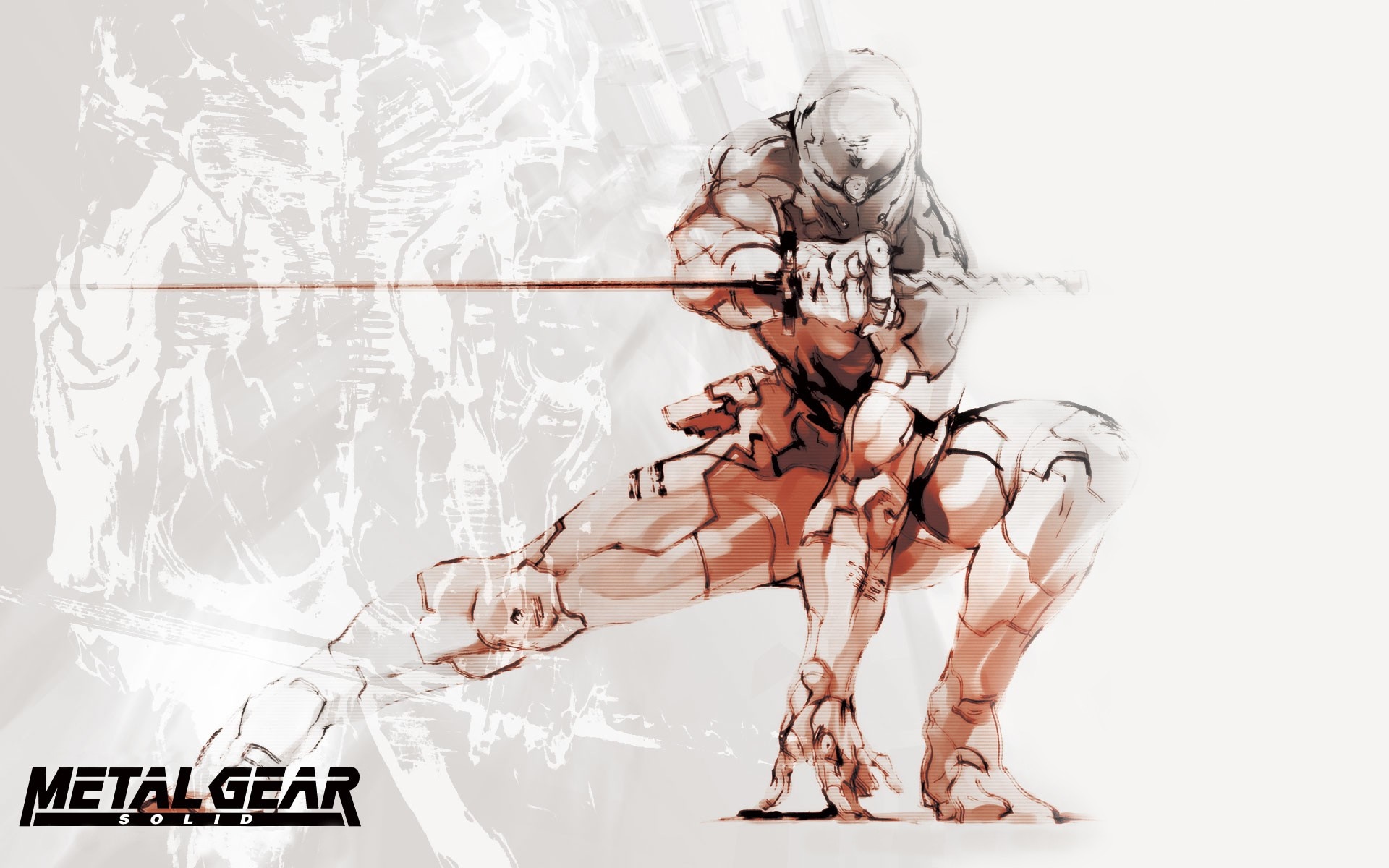 Gray Fox from Metal Gear Solid sketch HD Wallpaper