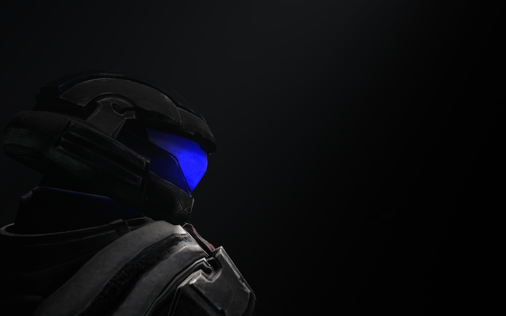 Spartan helmet from Halo with blue visor HD Wallpaper