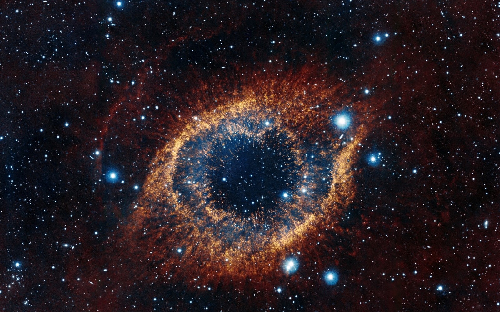 The Helix Nebula in Space HD Wallpaper