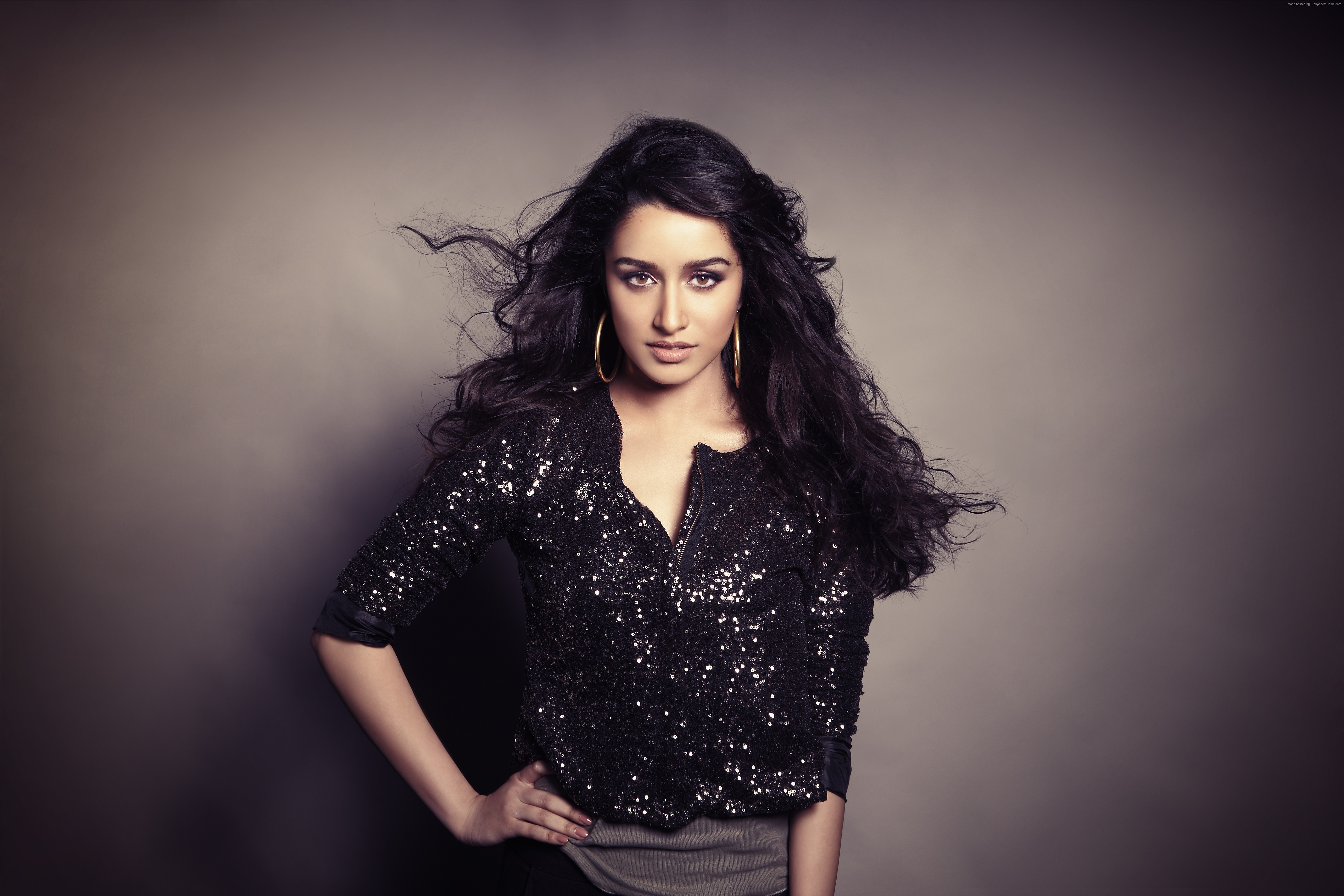 Shraddha Kapoor in a sequined jacket HD Wallpaper