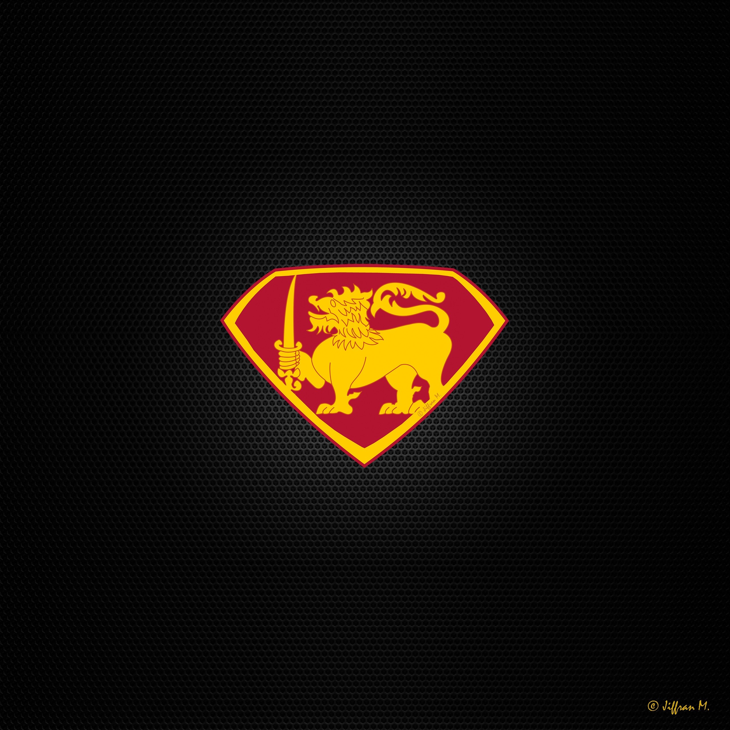 Sri Lanka Lion logo on black background HD Wallpaper