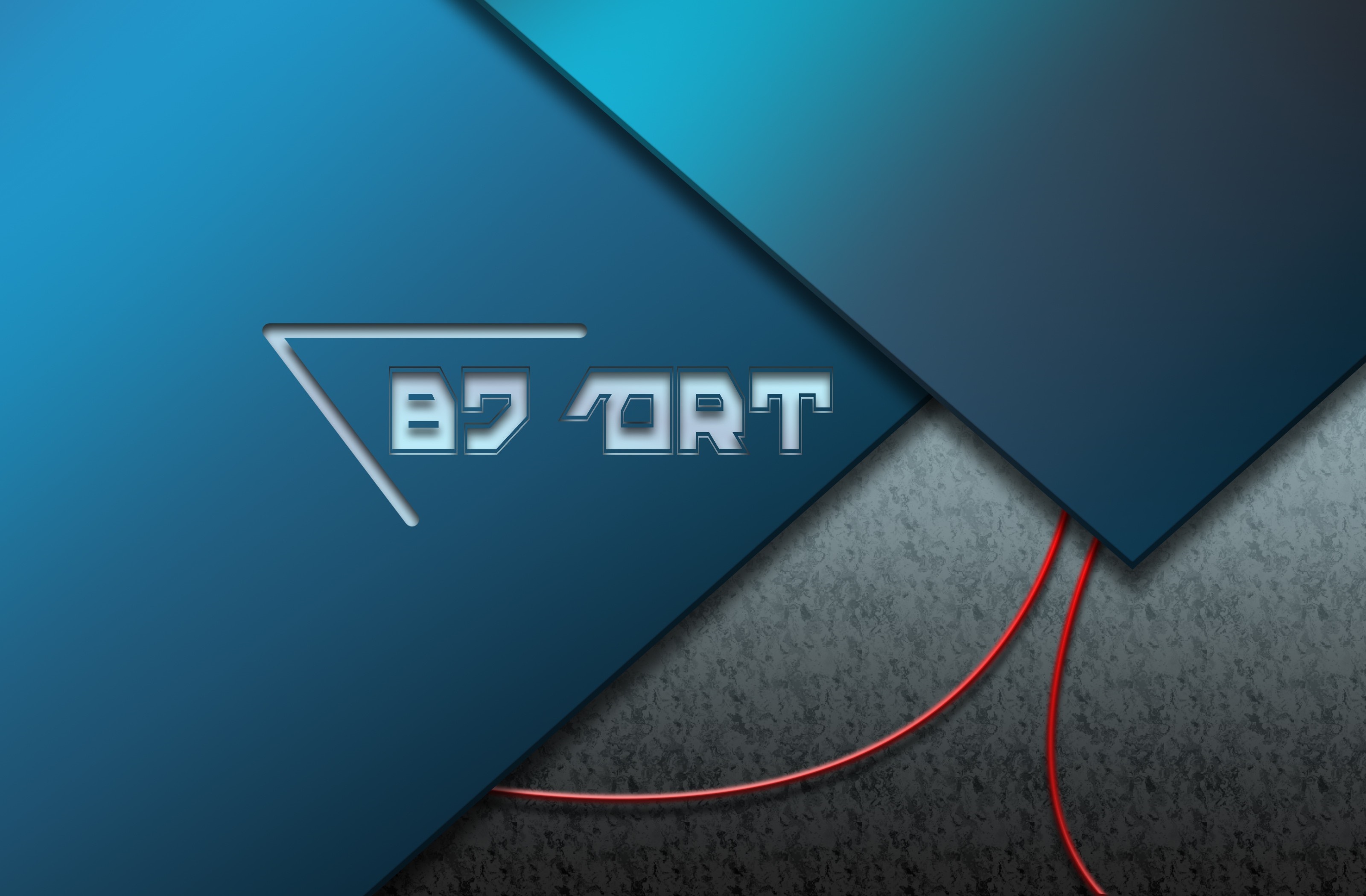 BJORT logo on blue abstract background HD Wallpaper