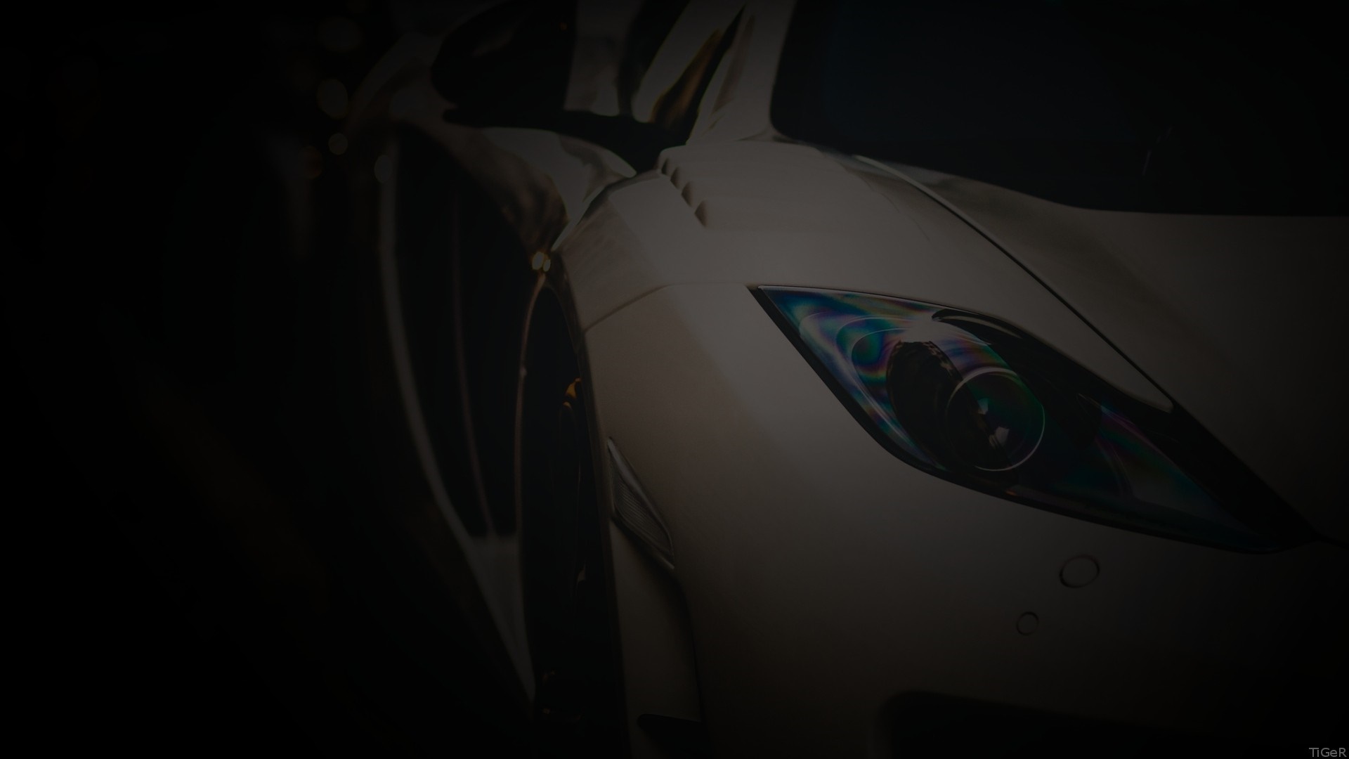 White McLaren sports car headlight HD Wallpaper