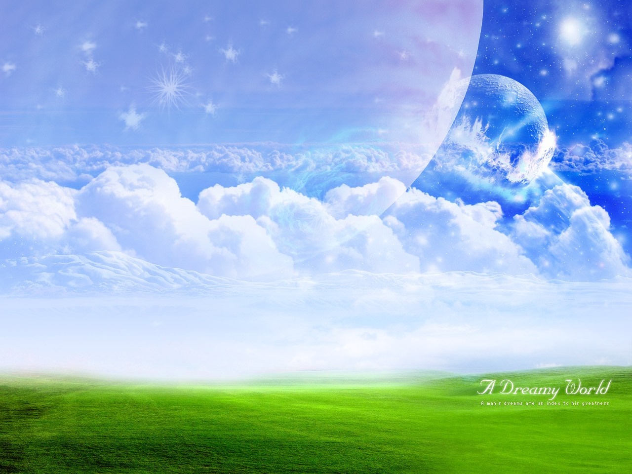 A Dreamy World digital art landscape HD Wallpaper