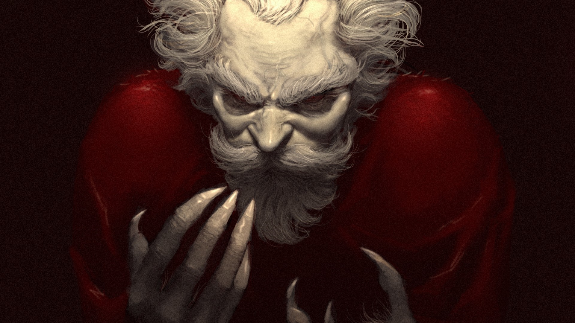 Fictional character with long claws and white hair HD Wallpaper